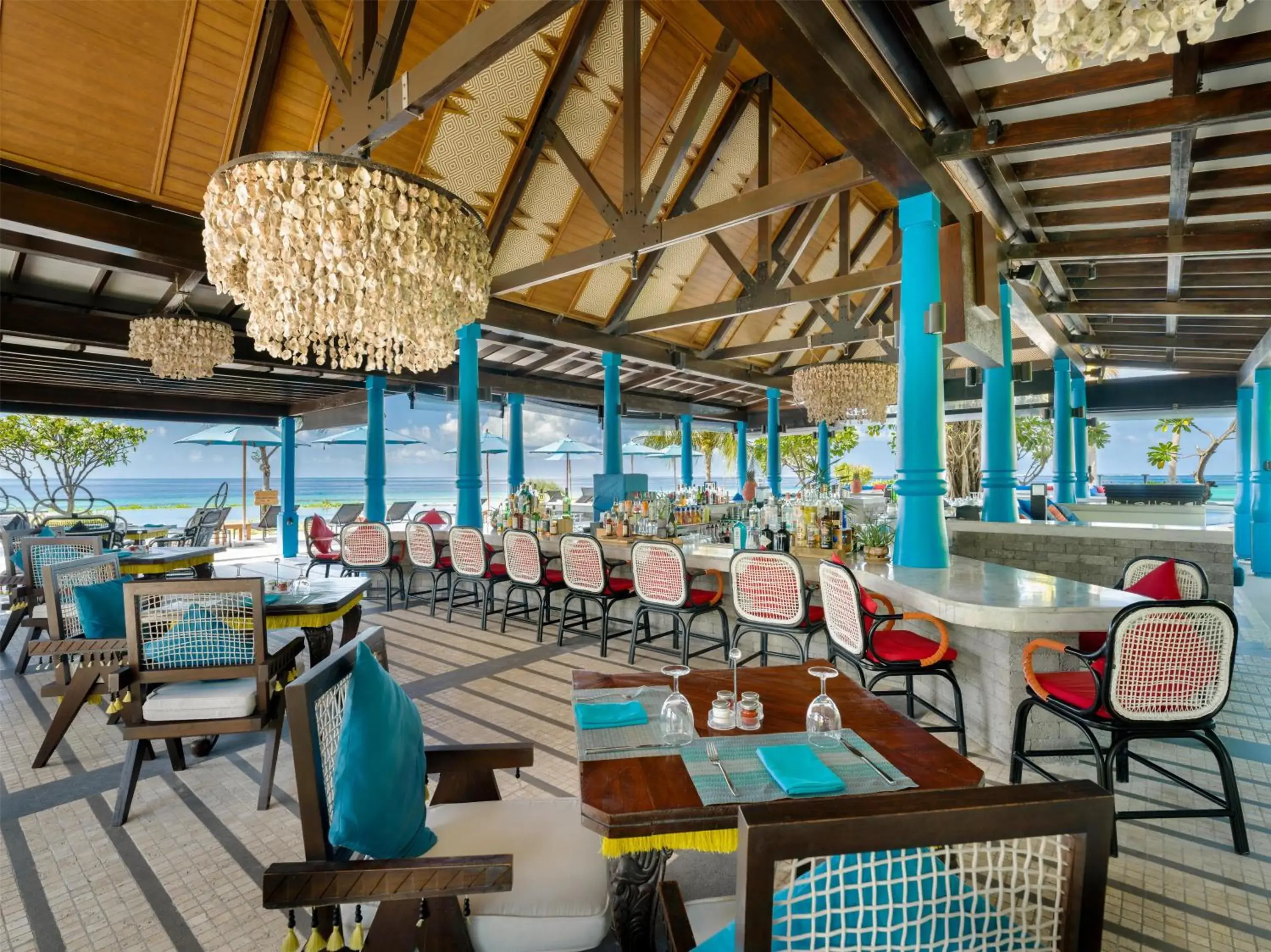 Lounge or bar in SAii Lagoon Maldives, Curio Collection By Hilton Lounge or bar in SAii Lagoon Maldives, Curio Collection By Hilton