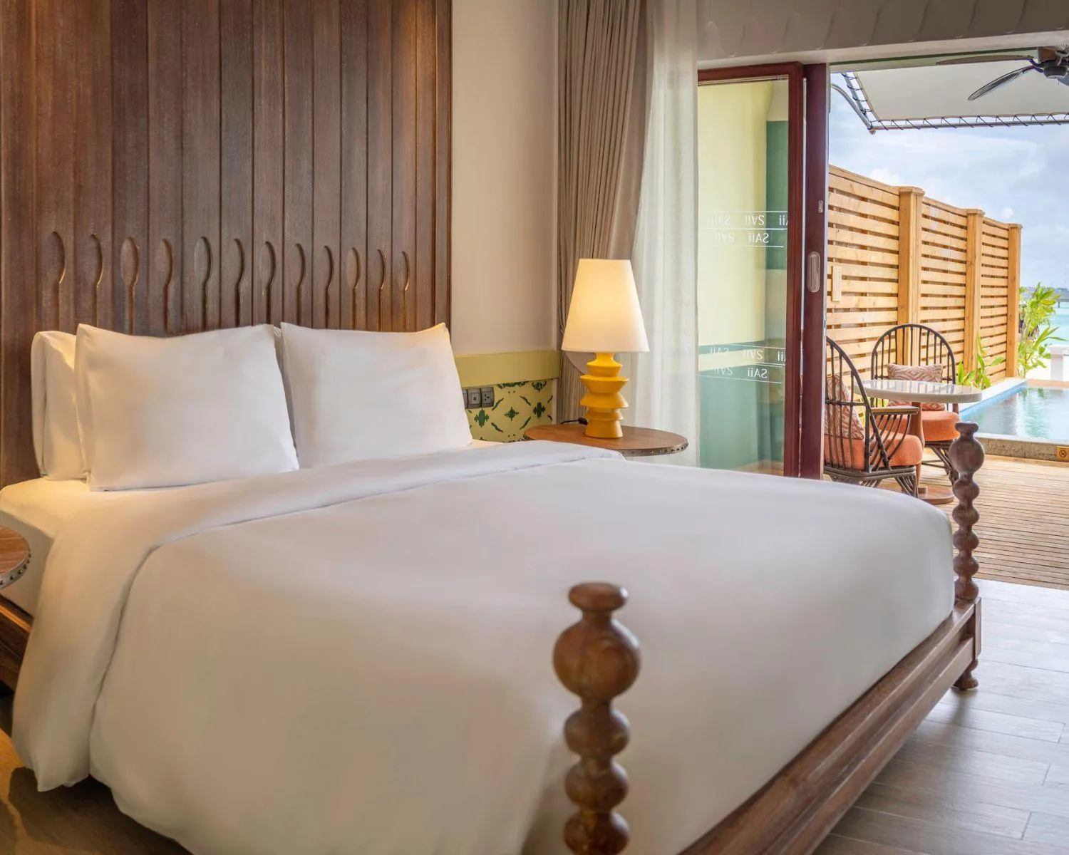 Bed in SAii Lagoon Maldives, Curio Collection By Hilton