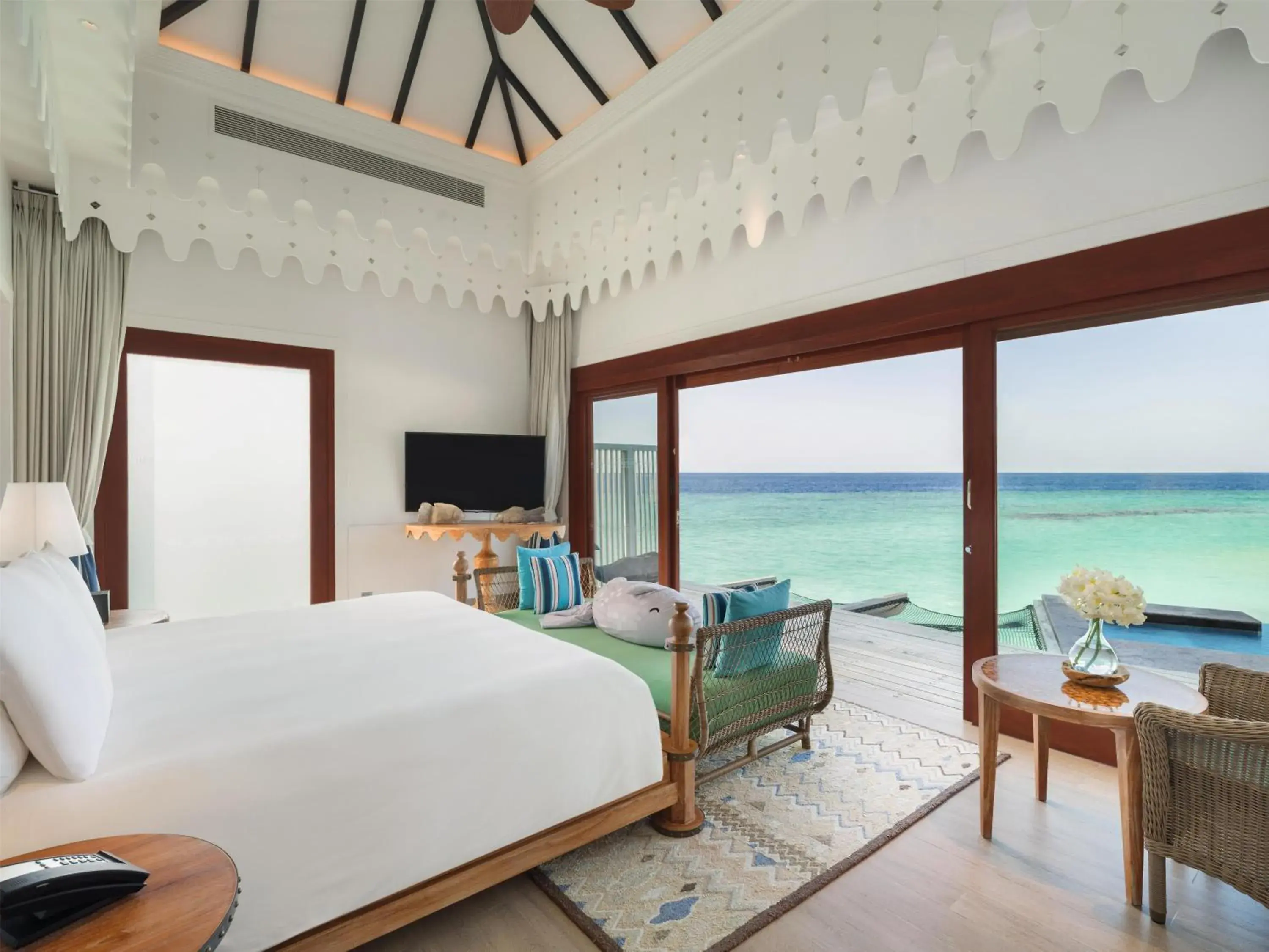 Bed in SAii Lagoon Maldives, Curio Collection By Hilton Bed in SAii Lagoon Maldives, Curio Collection By Hilton