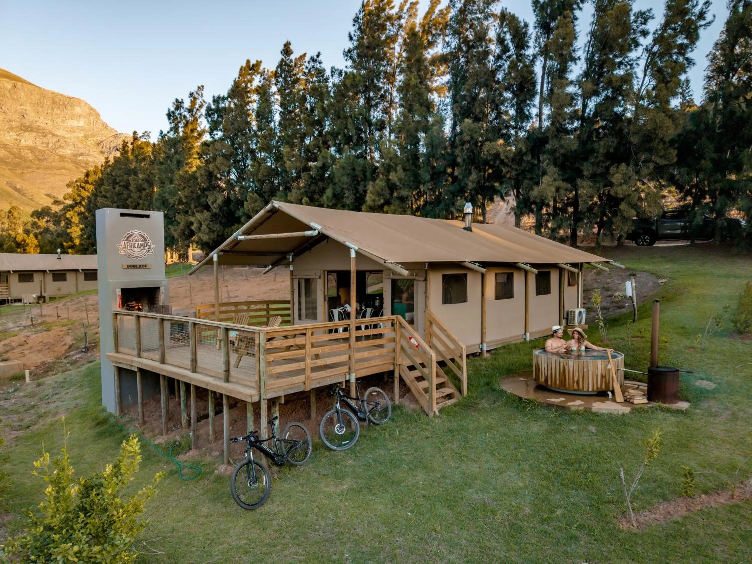 Property building in AfriCamps at Doolhof Wine Estate