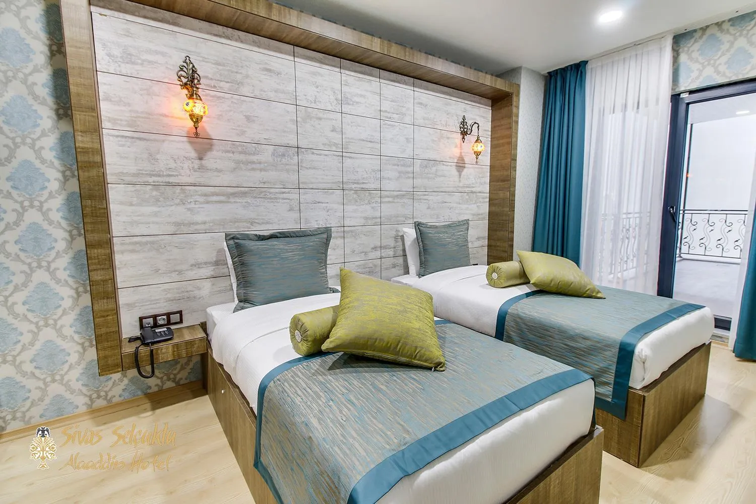 Bed in Sivas Keykavus Hotel