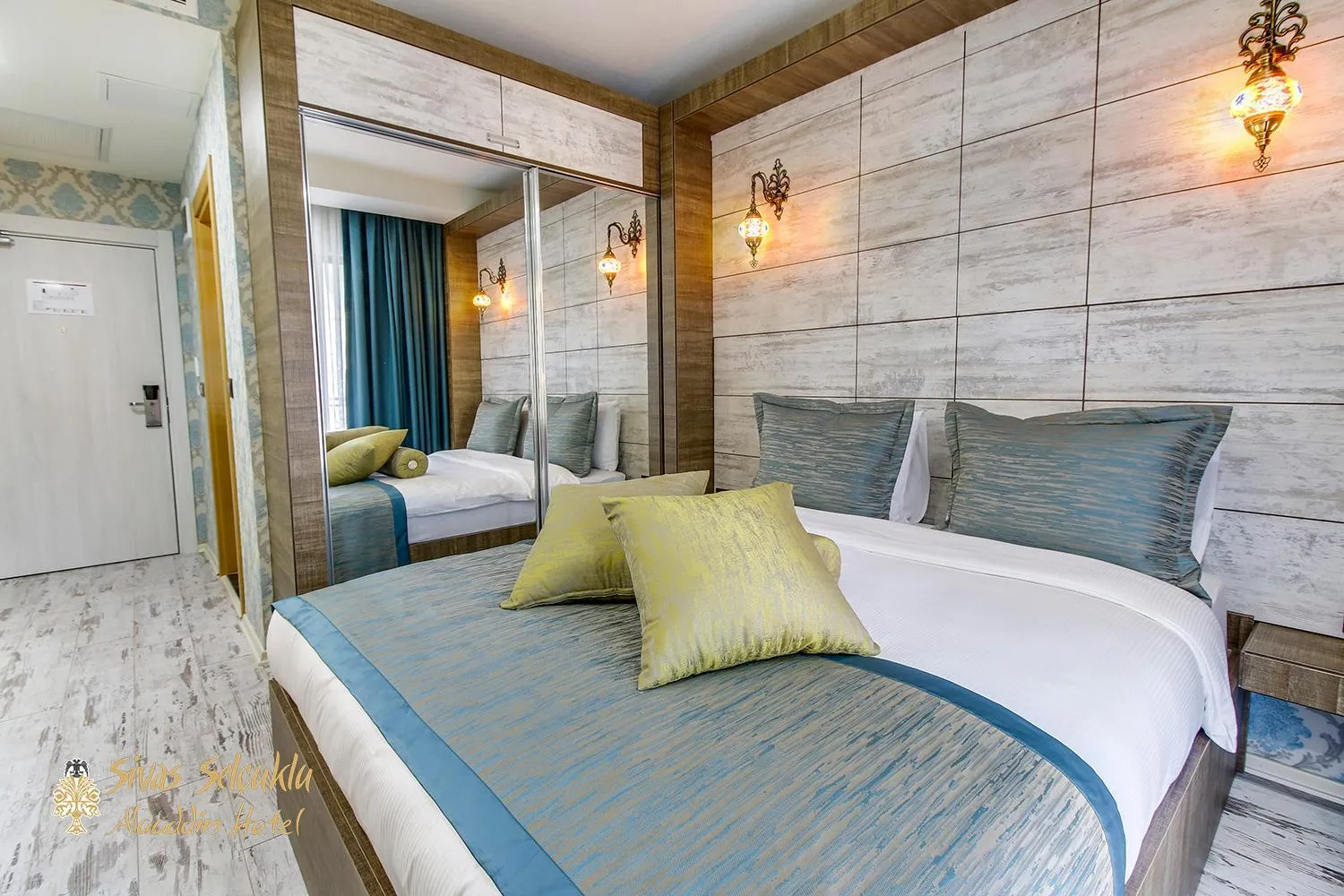 Bed in Sivas Keykavus Hotel