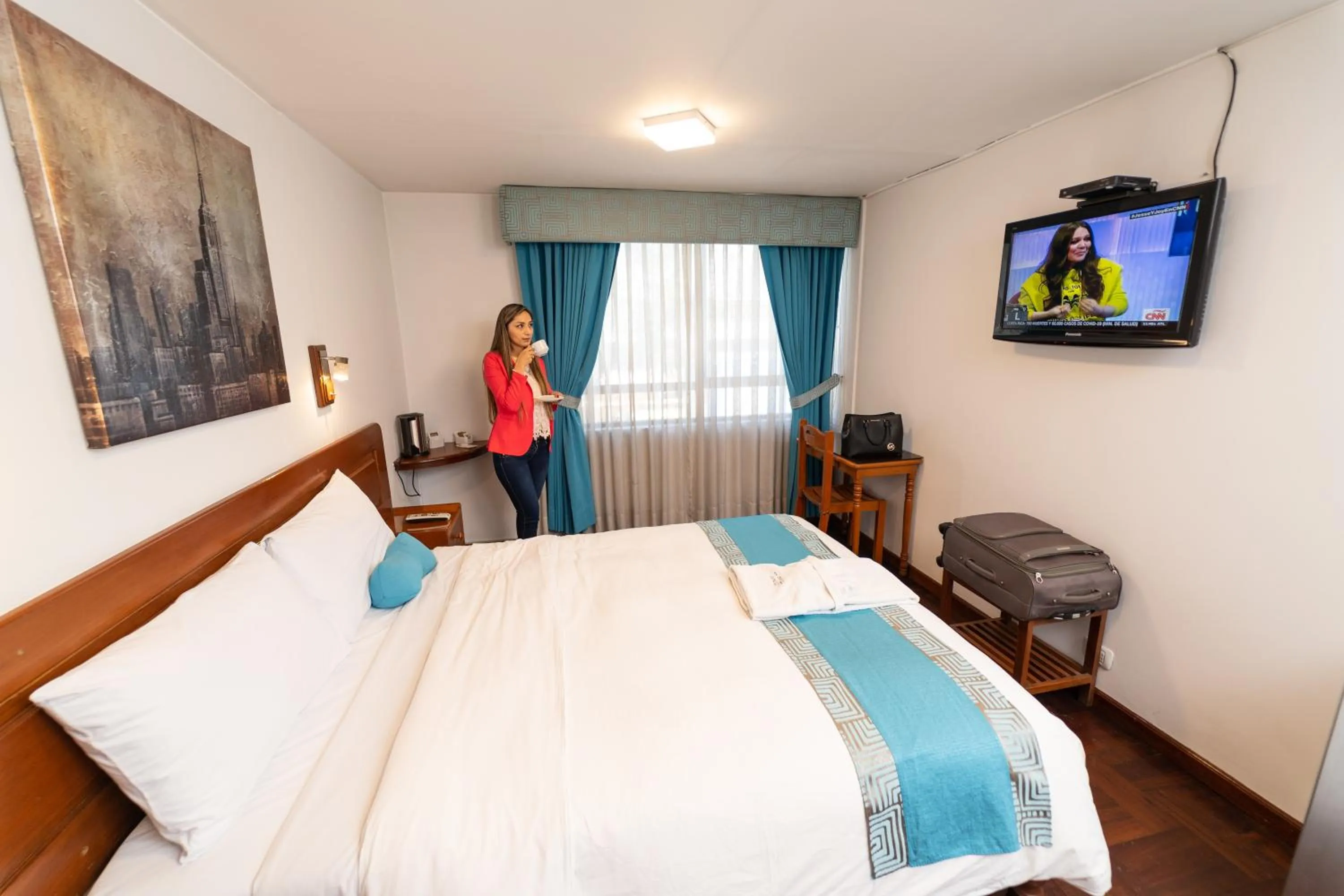 People, Bed in Samana Hotel