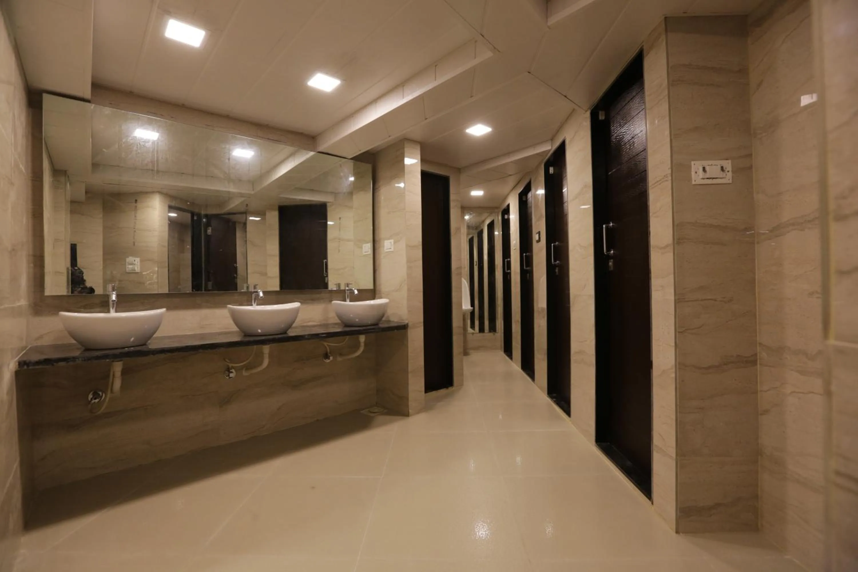 Bathroom in Qubestay Airport Capsule Hotel & Hostel
