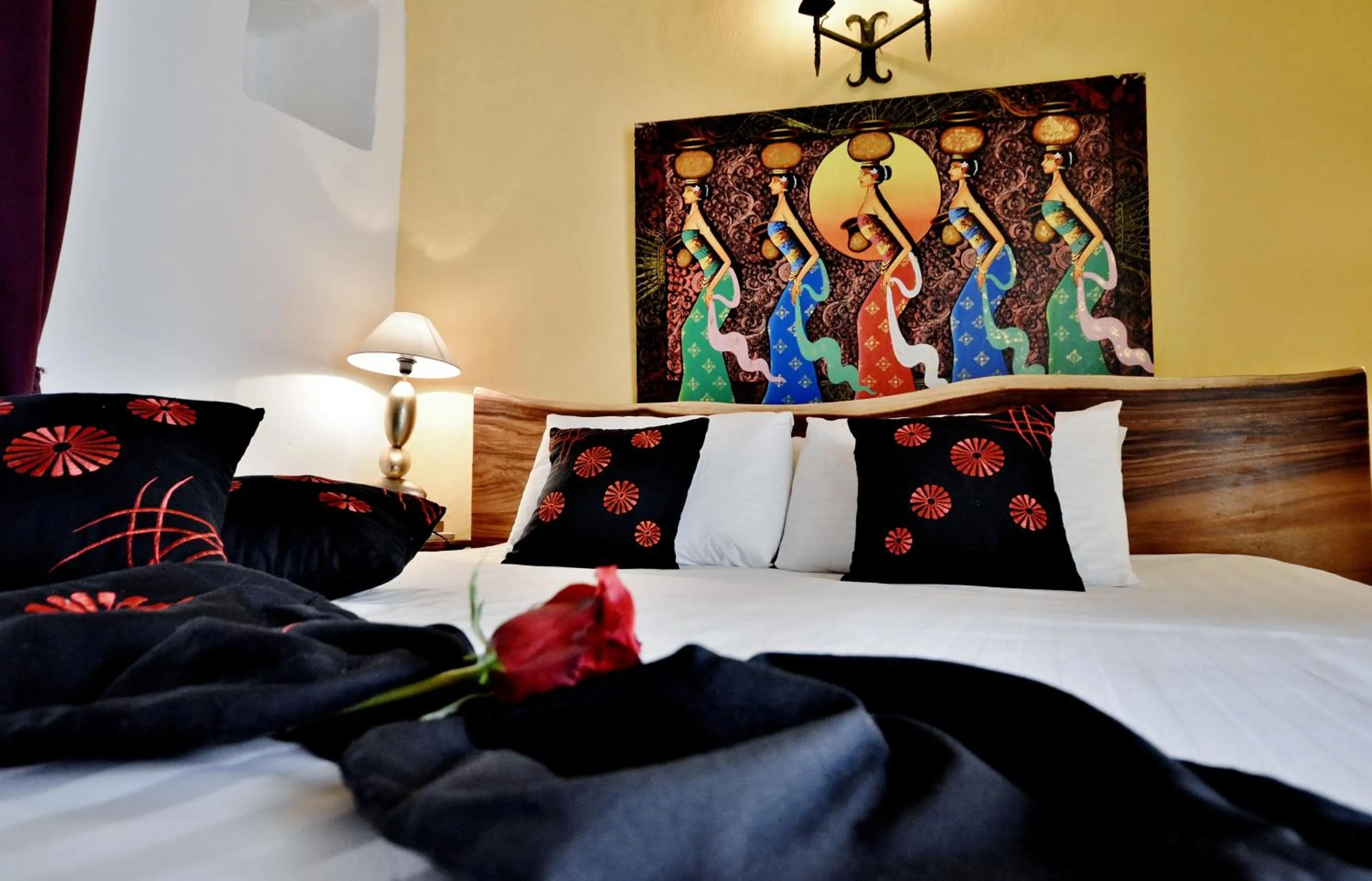 Decorative detail, Bed in Chapel 5 Boutique Suites B&B