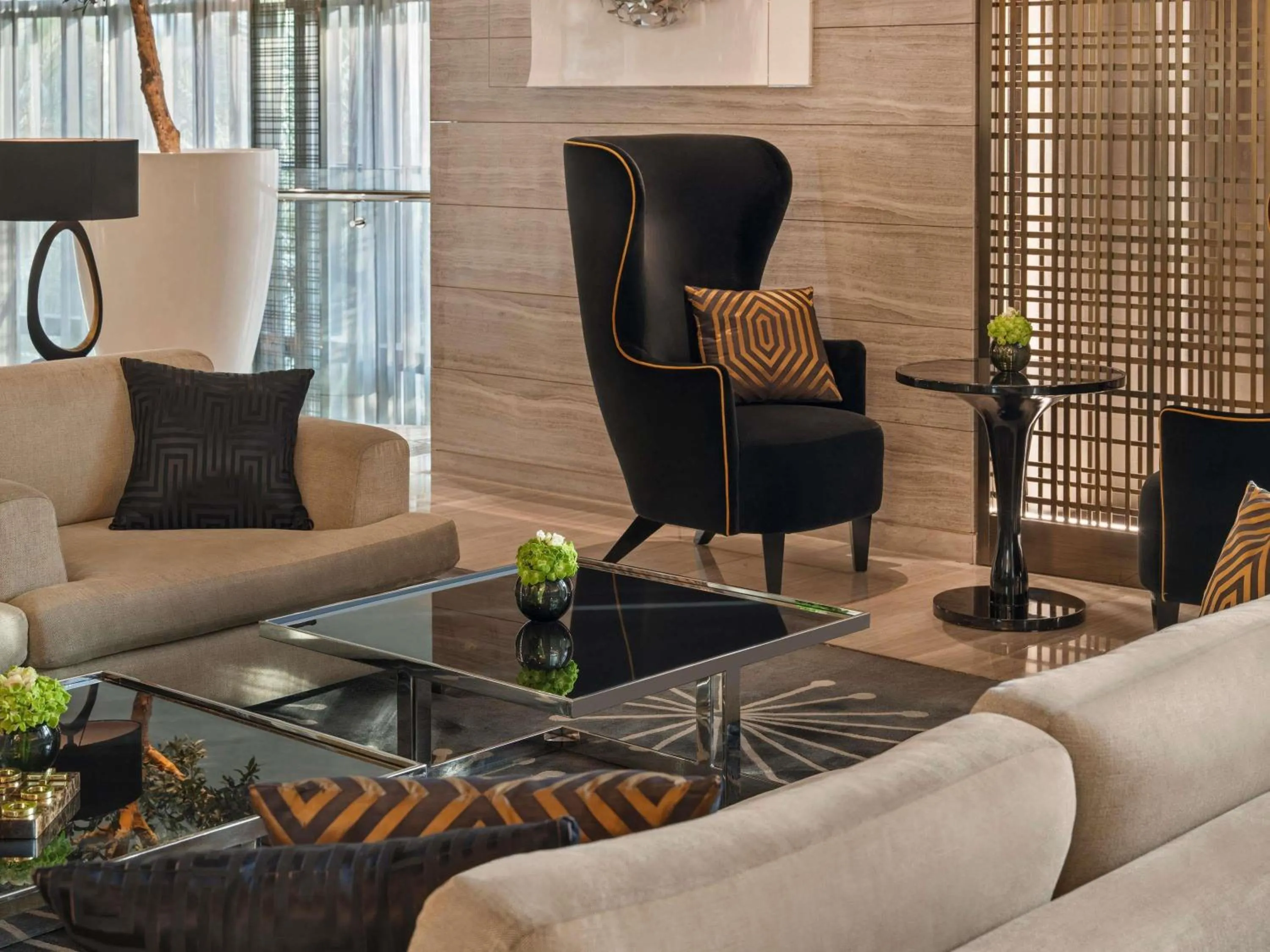 Lounge or bar in Fairmont Riyadh