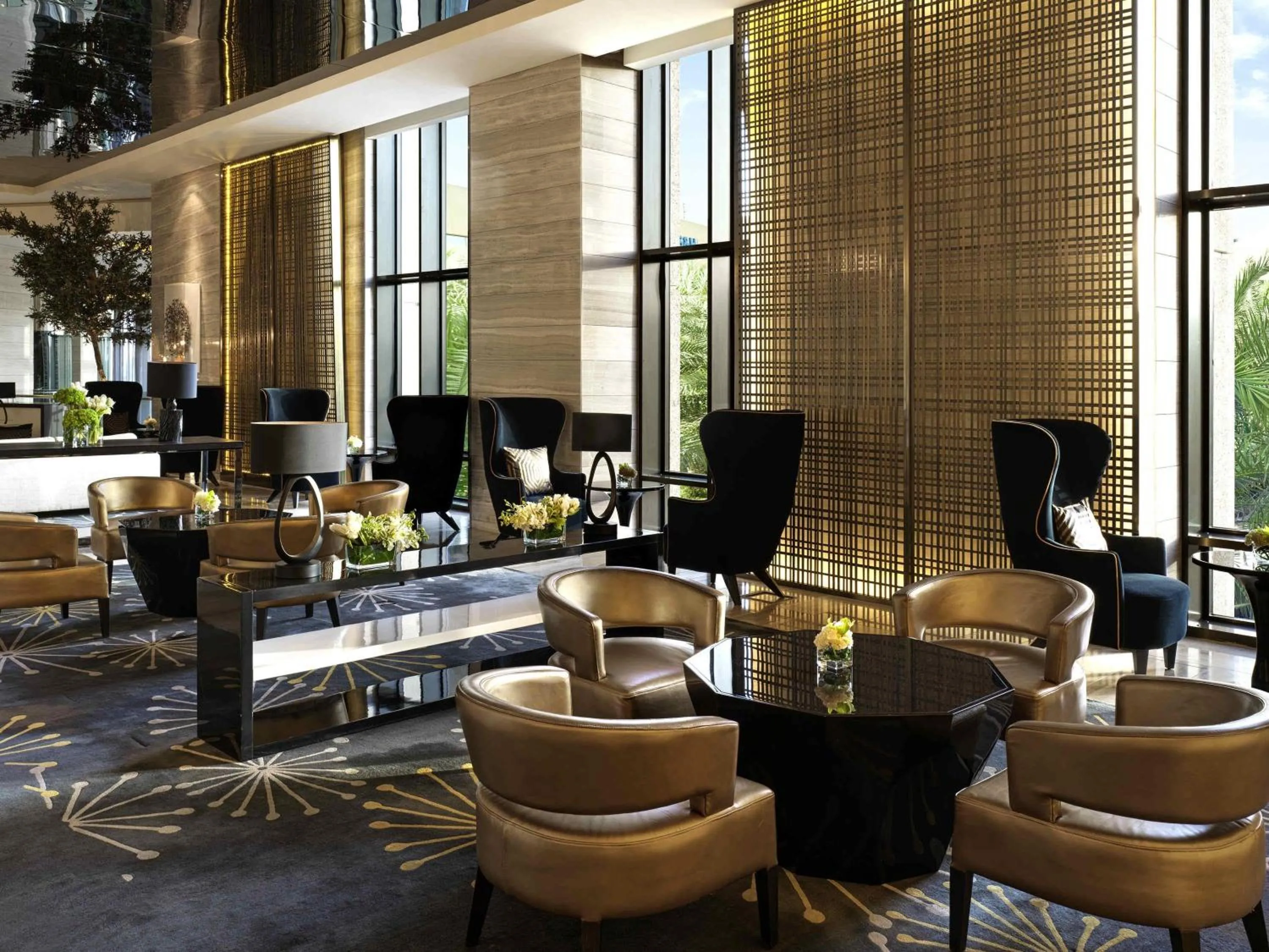Lounge or bar in Fairmont Riyadh