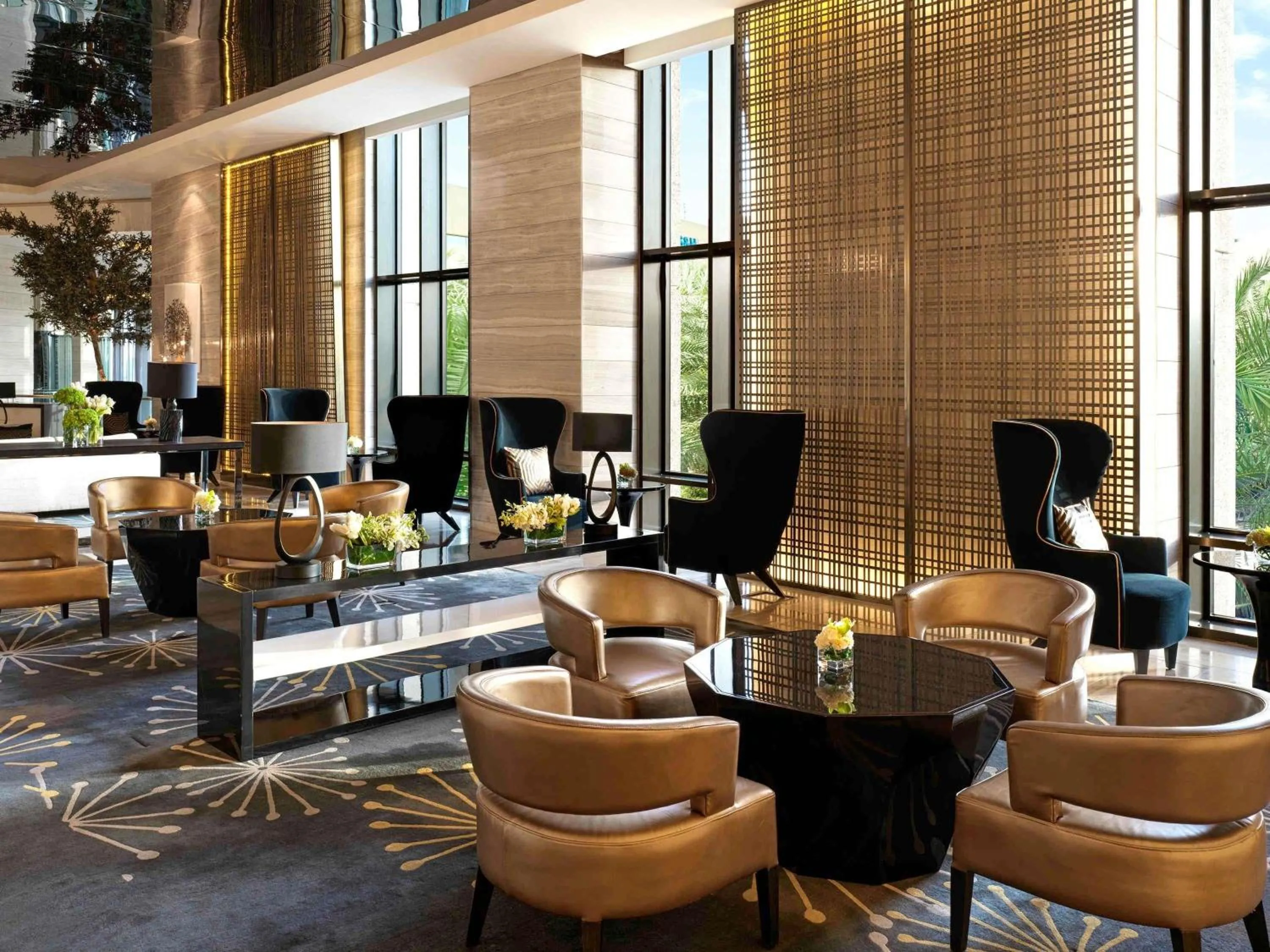 Lounge or bar in Fairmont Riyadh