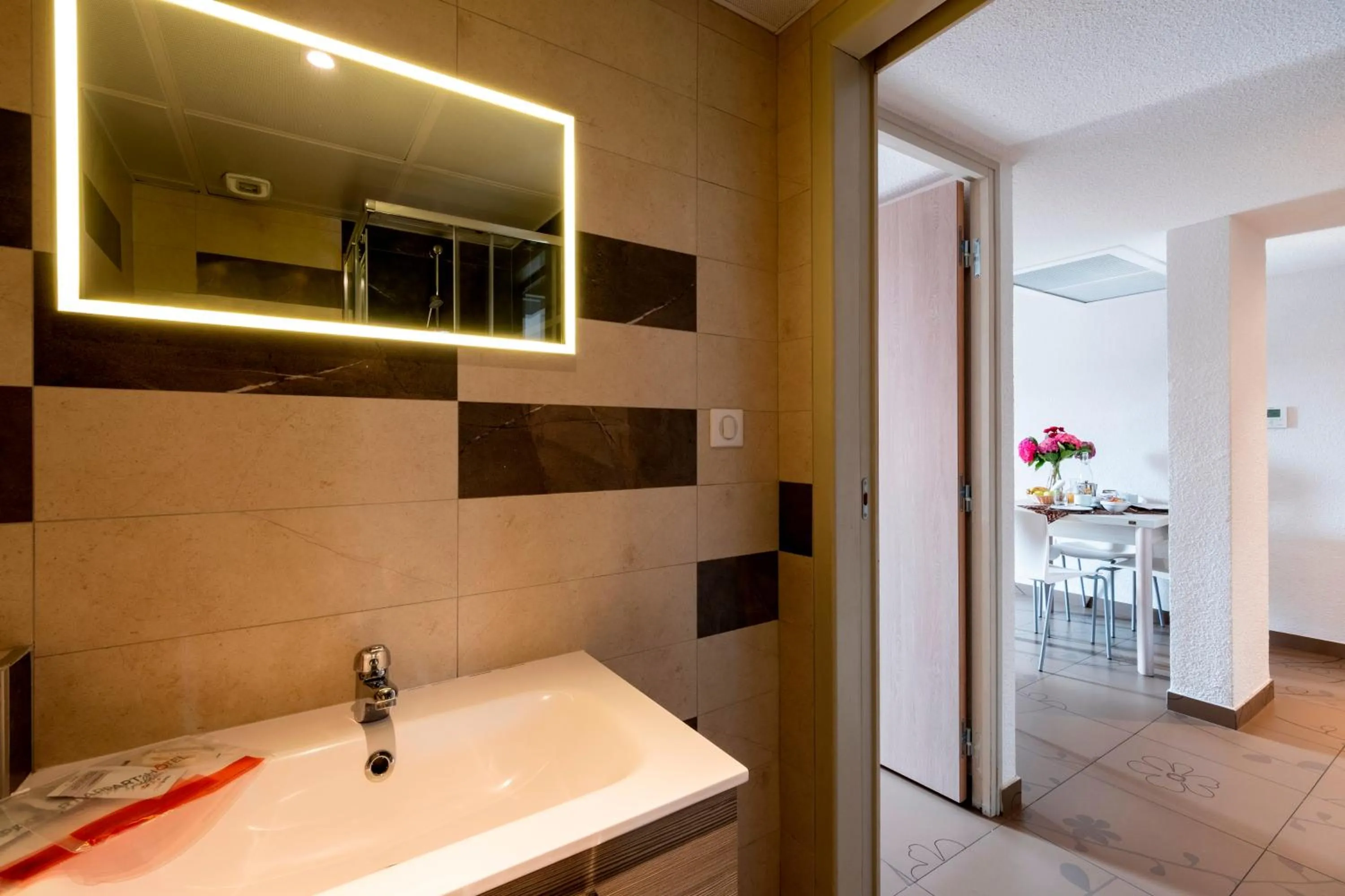 Bathroom in Appart'hotel le Pèlerin