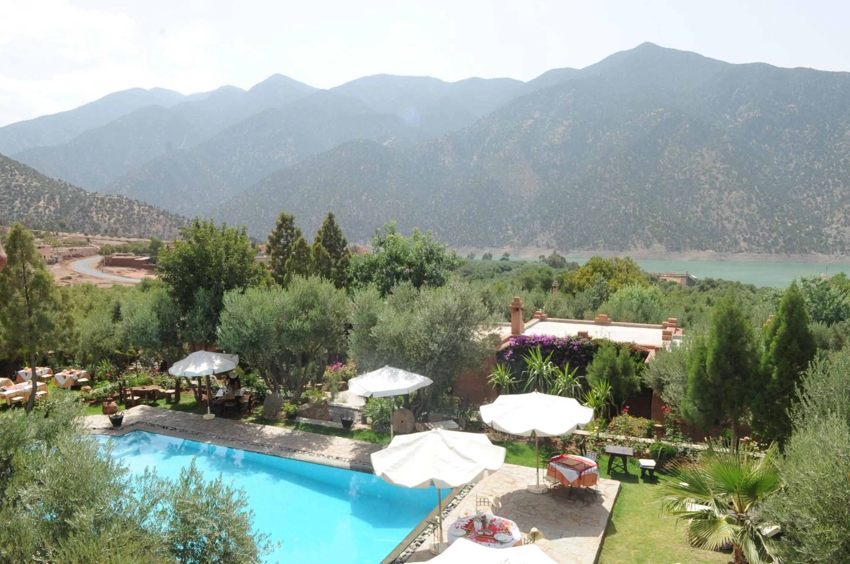 Pool view in Auberge Chez Momo II