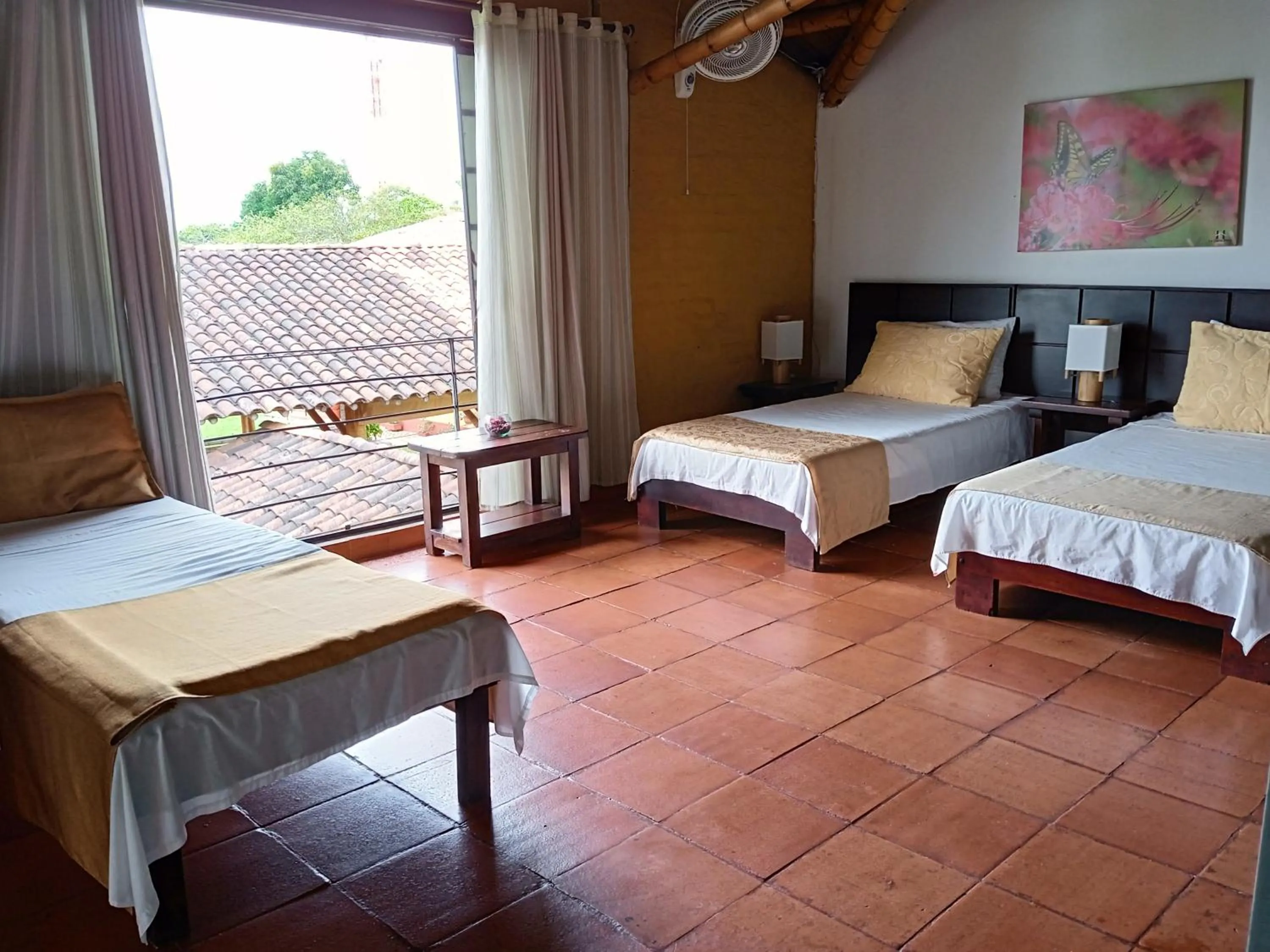 Bed in Finca Hotel La Quinta Porra