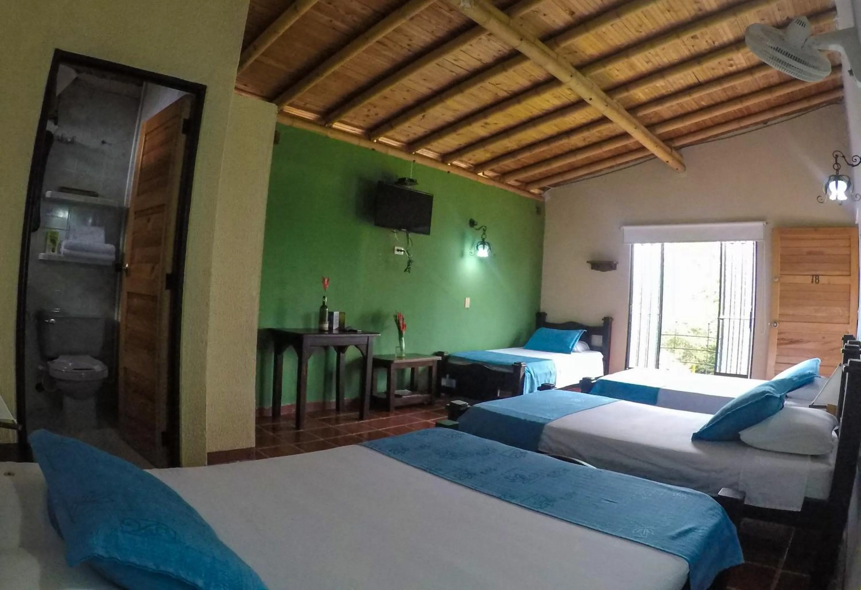 Bed in Finca Hotel La Quinta Porra