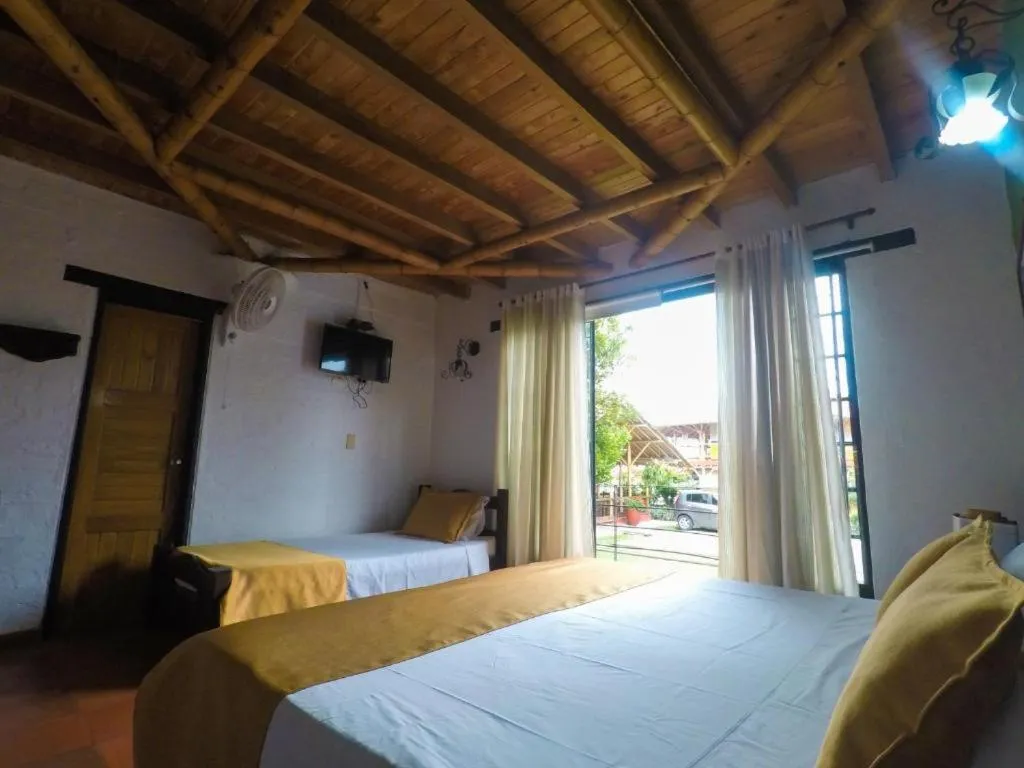 Bed in Finca Hotel La Quinta Porra