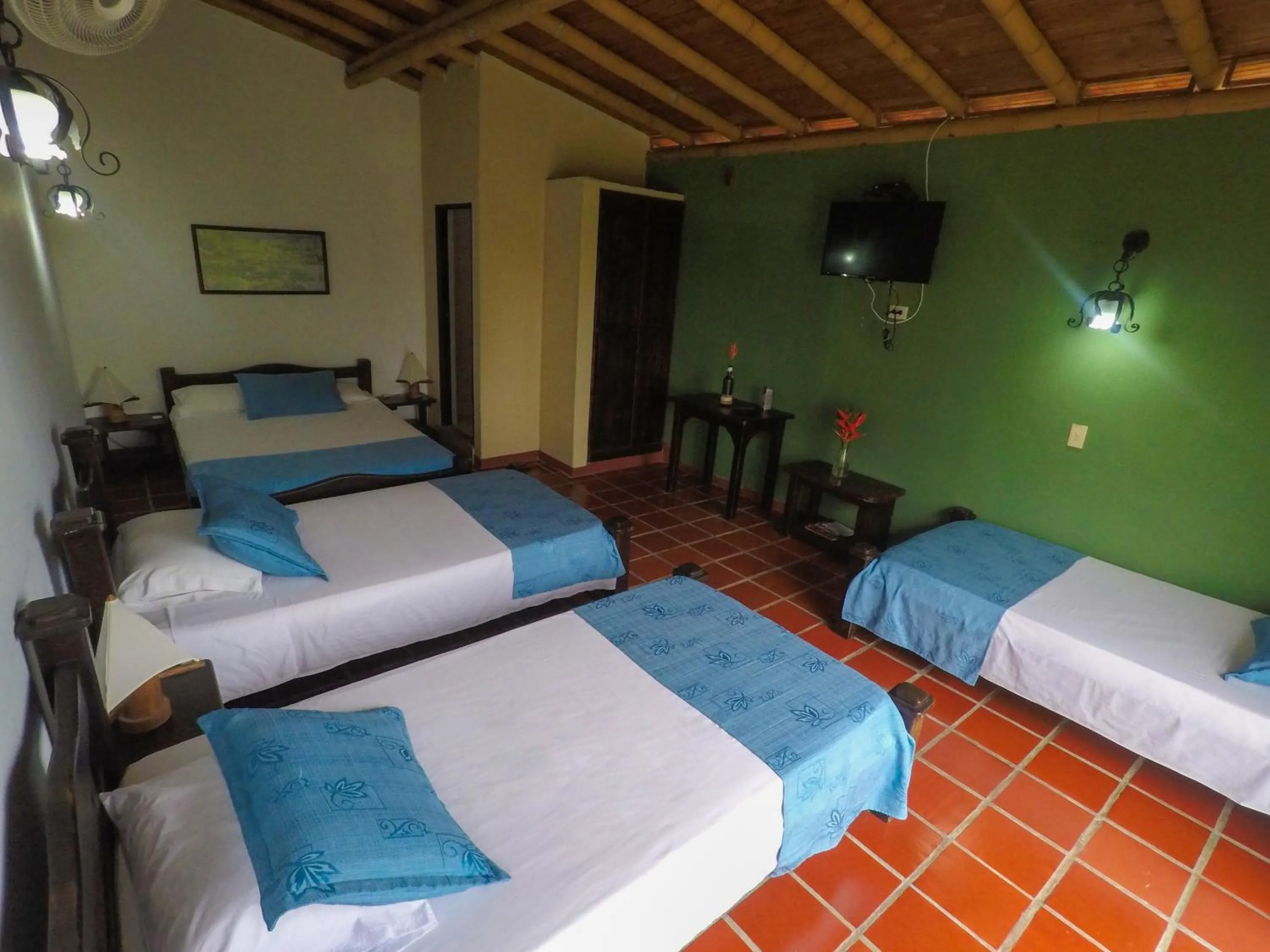 Bed in Finca Hotel La Quinta Porra