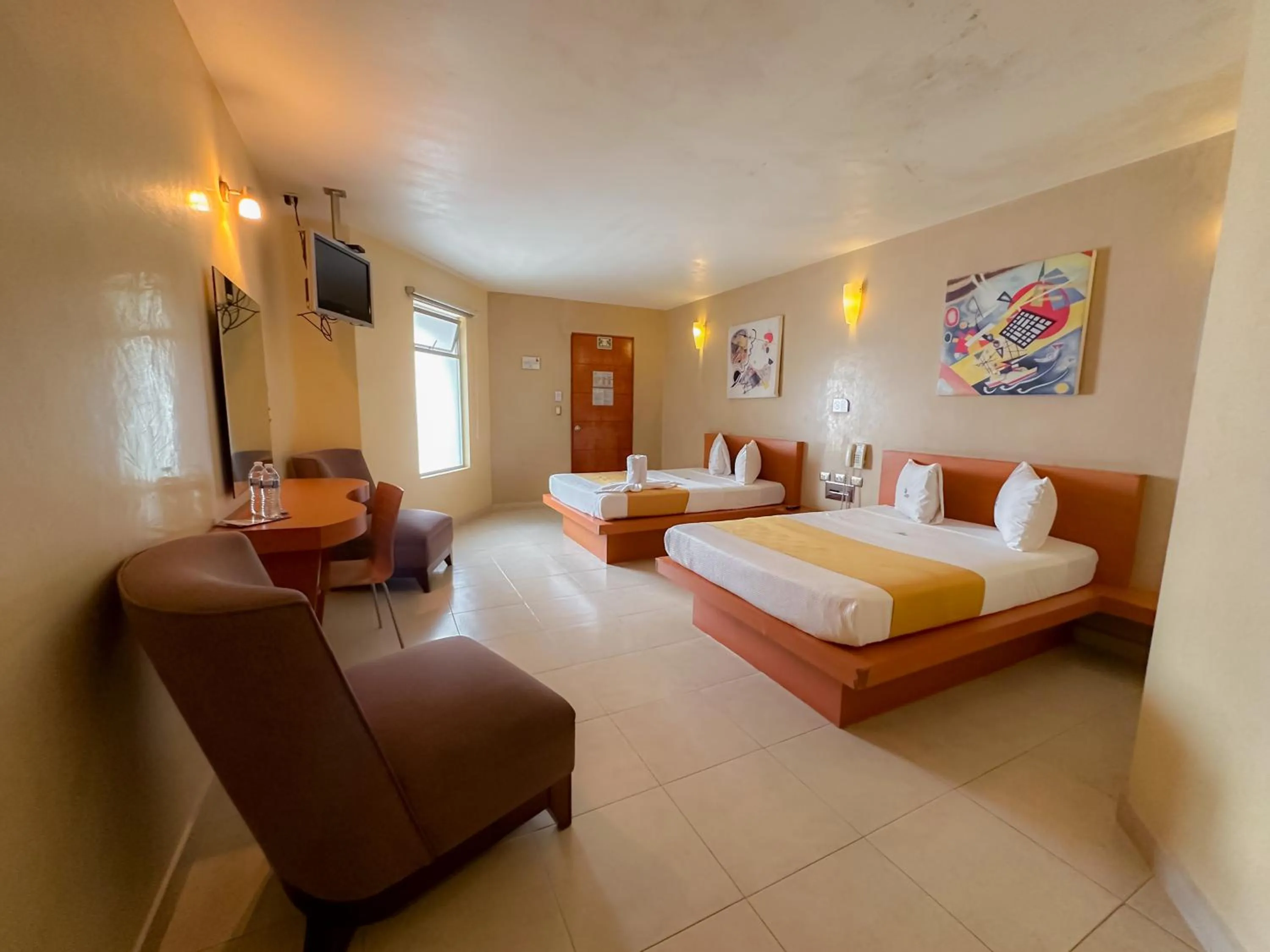 Bed in Auto Hotel Mediterráneo