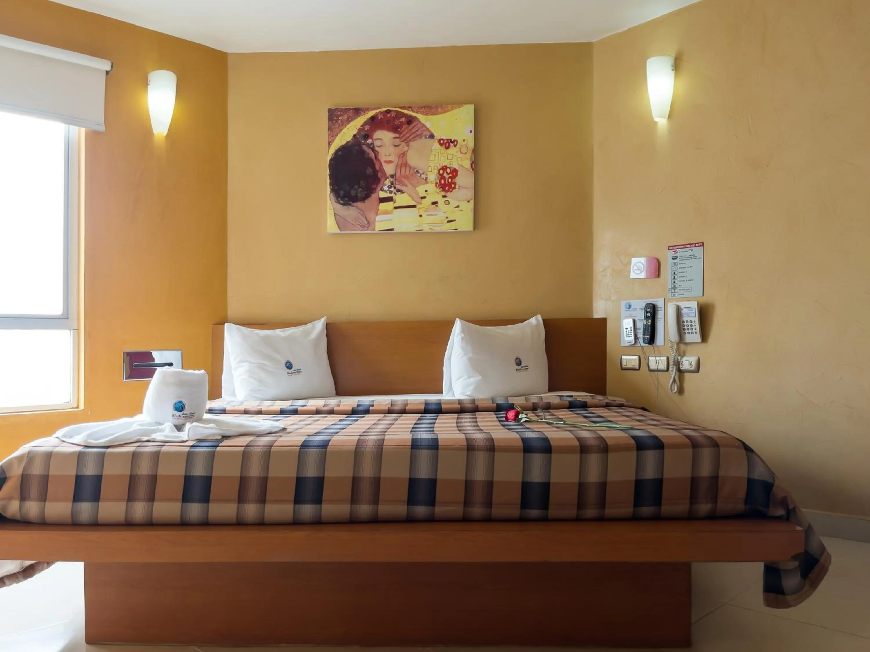 Bedroom, Bed in Auto Hotel Mediterráneo