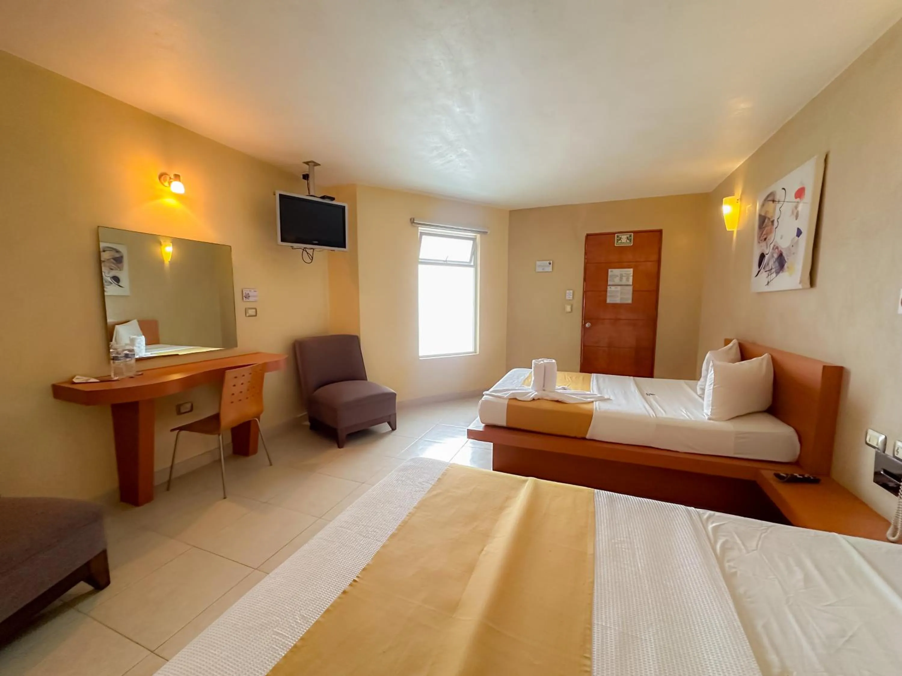 Bed in Auto Hotel Mediterráneo