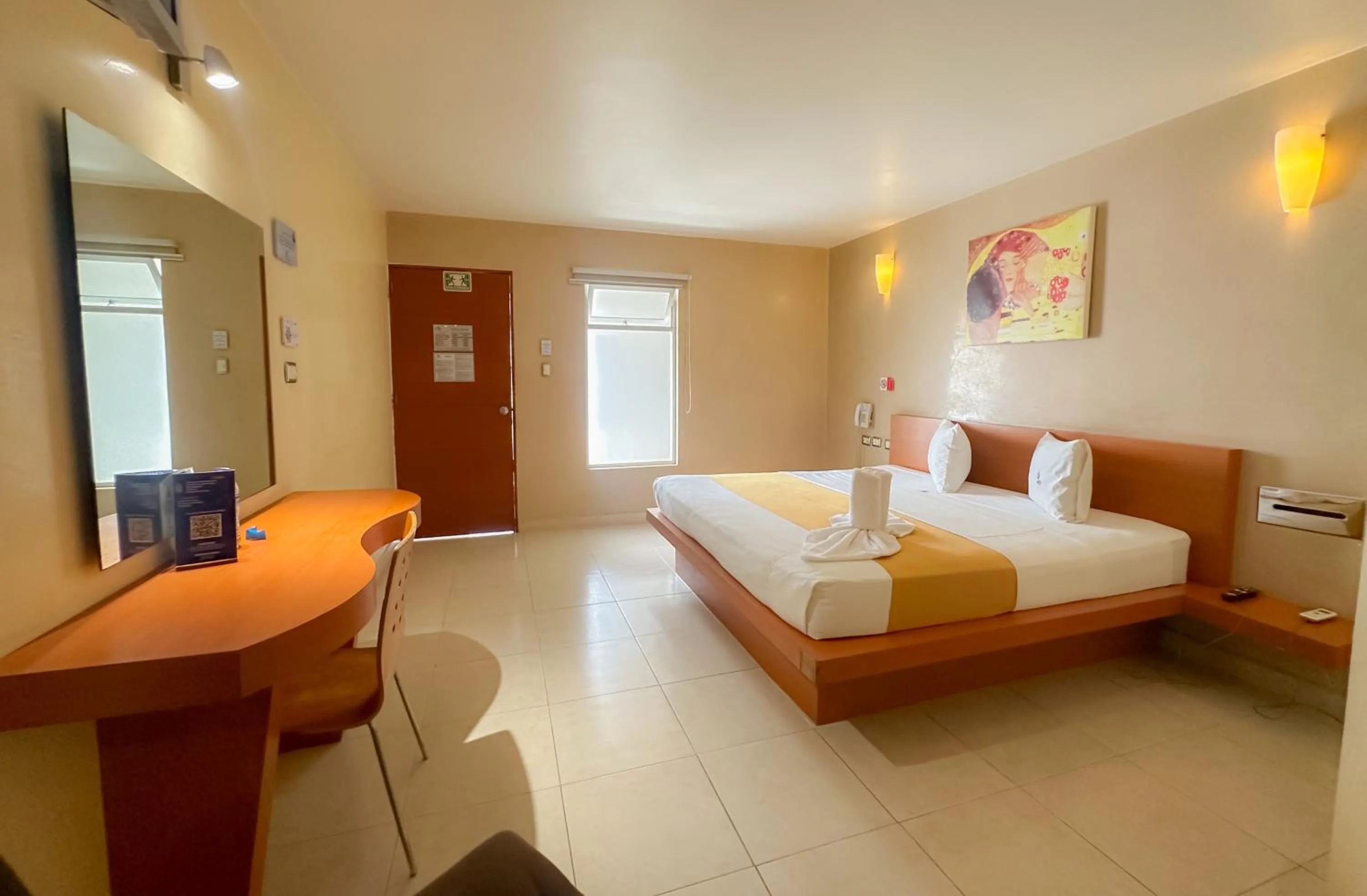 Bed in Auto Hotel Mediterráneo