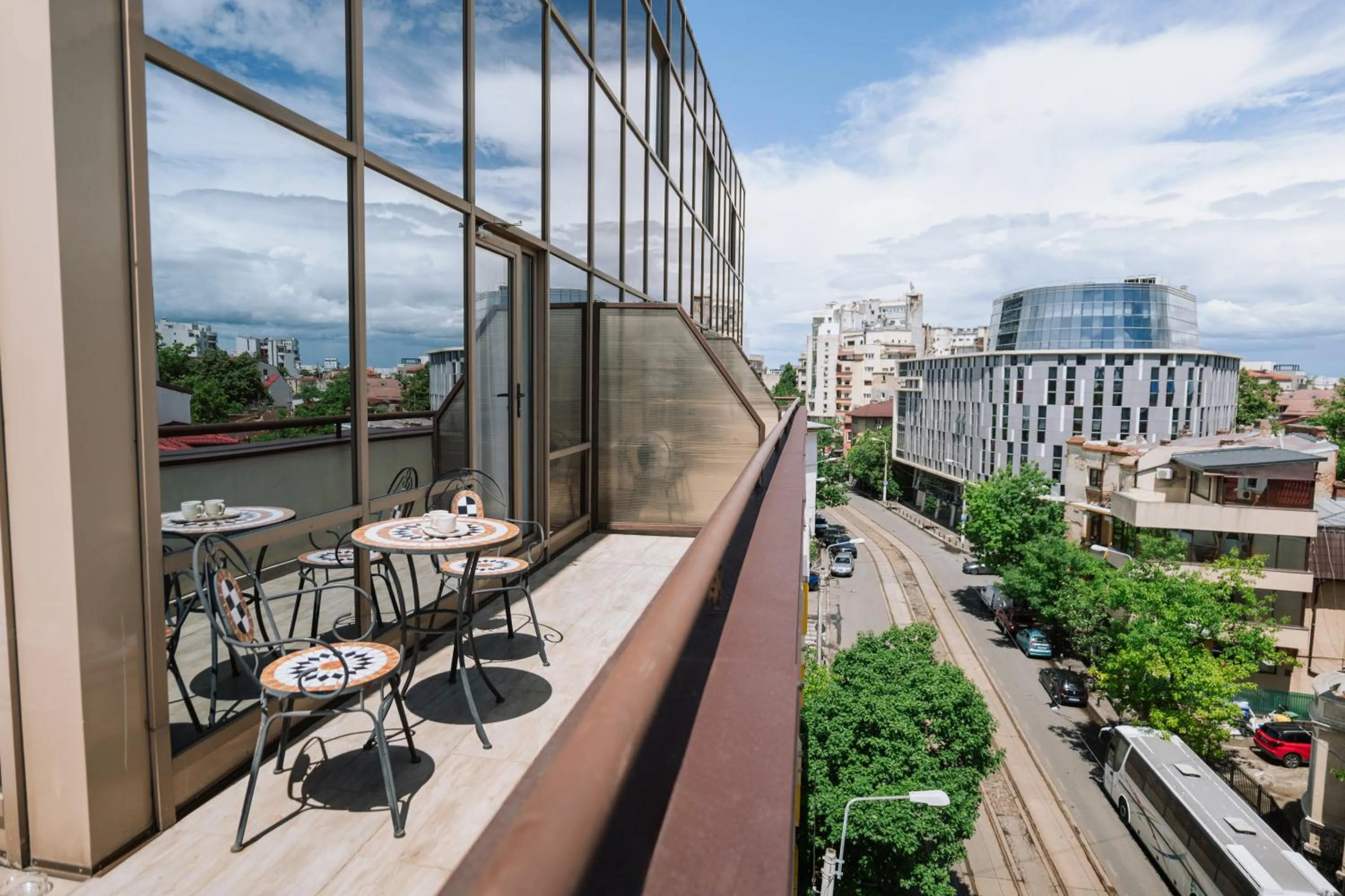 Balcony/Terrace in Hotel Duke Armeneasca City Center