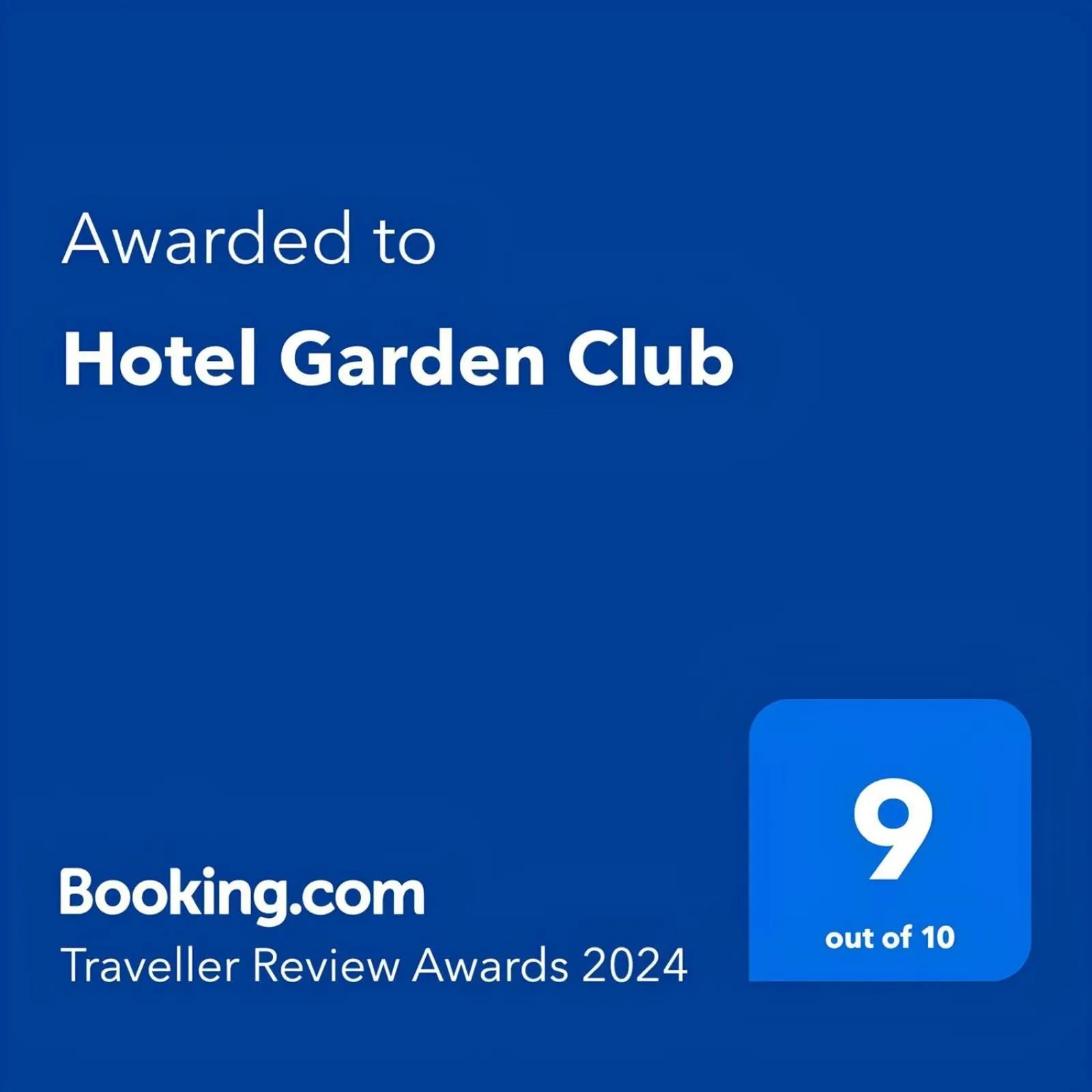 Certificate/Award in Hotel Garden Club