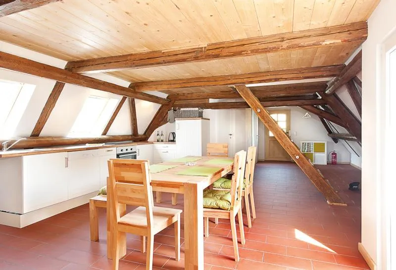 Kitchen or kitchenette in Bergoase Panorama-Apartments