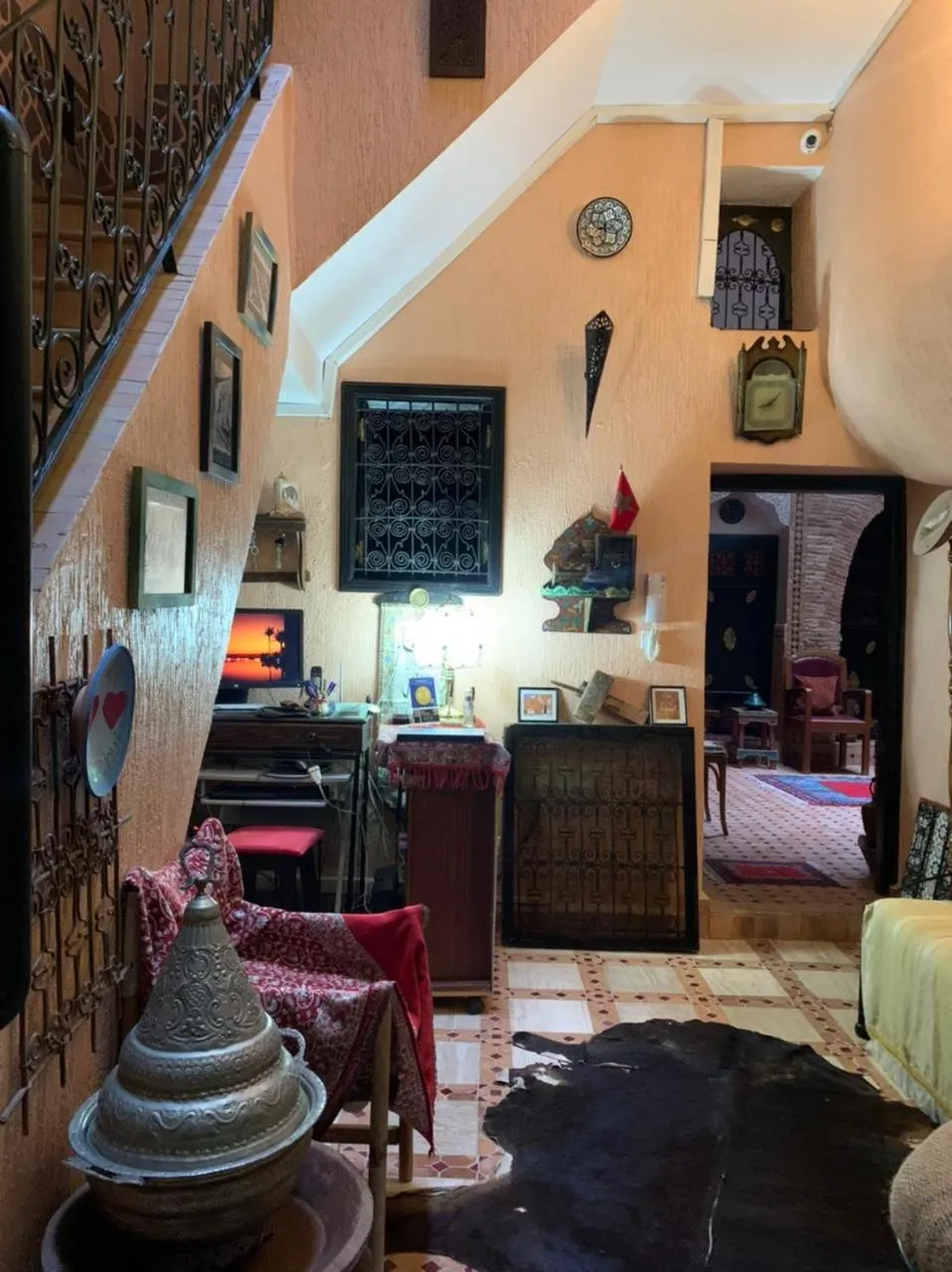 Lobby or reception, Bed in Dar Pa Labzioui