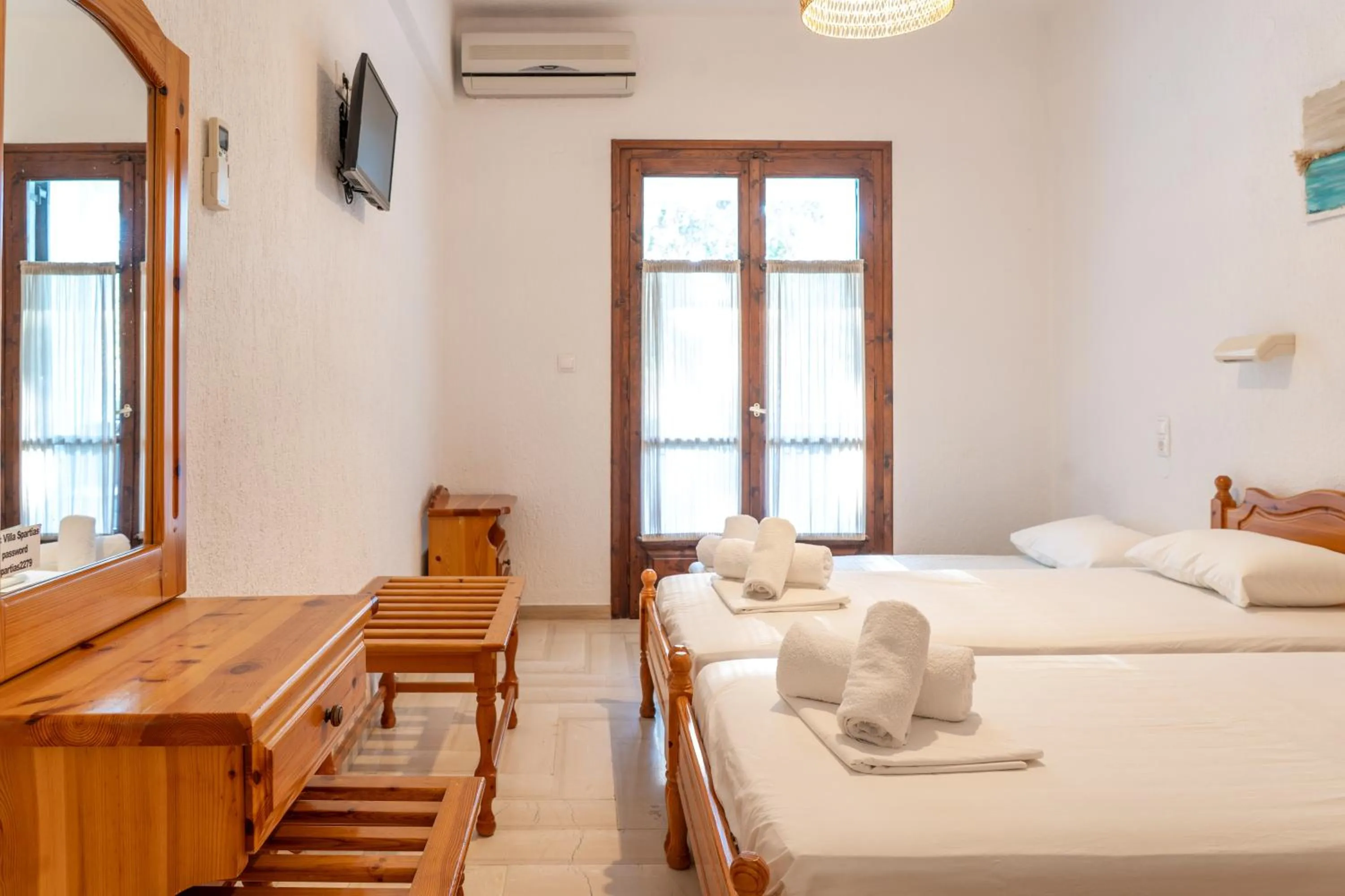 Bed in Villa Spartias