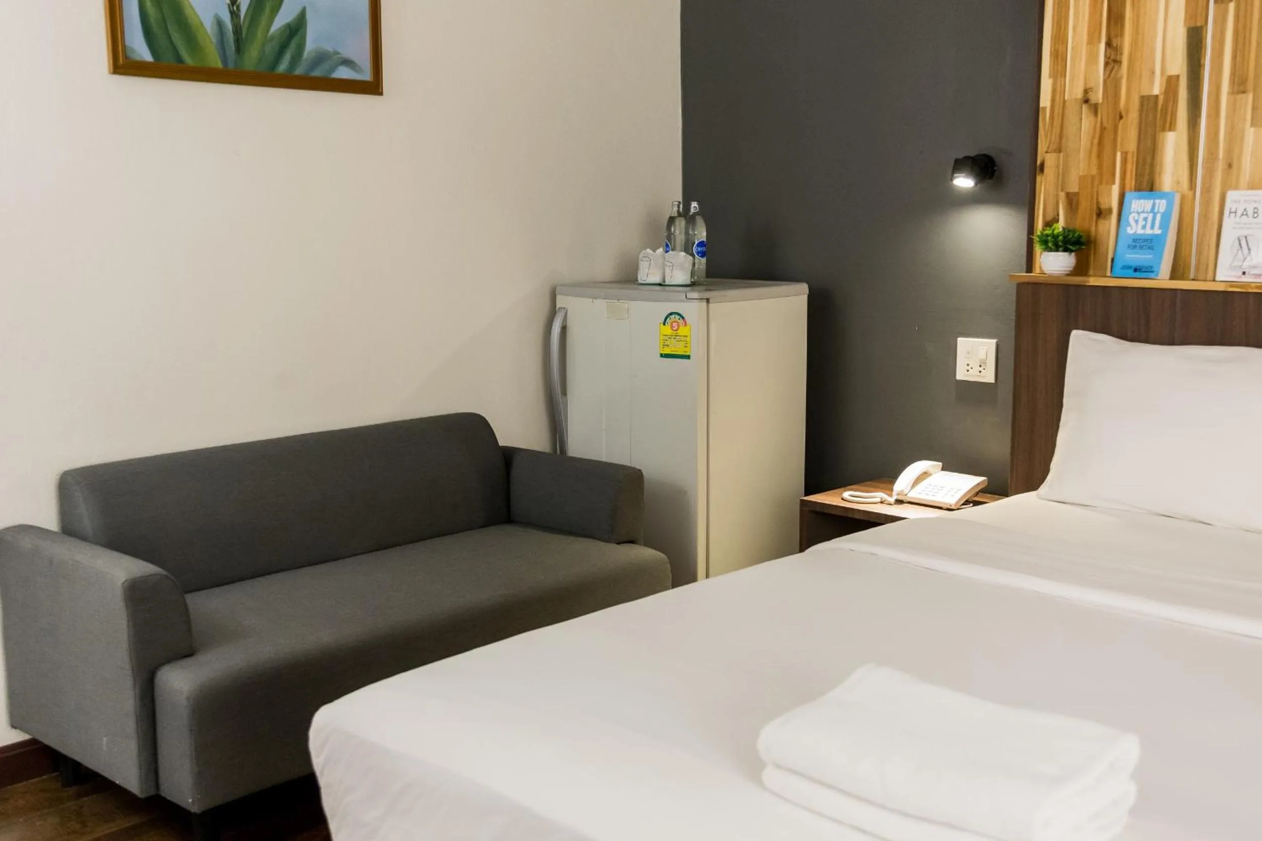 Bed in Phimai Paradise Boutique Hotel