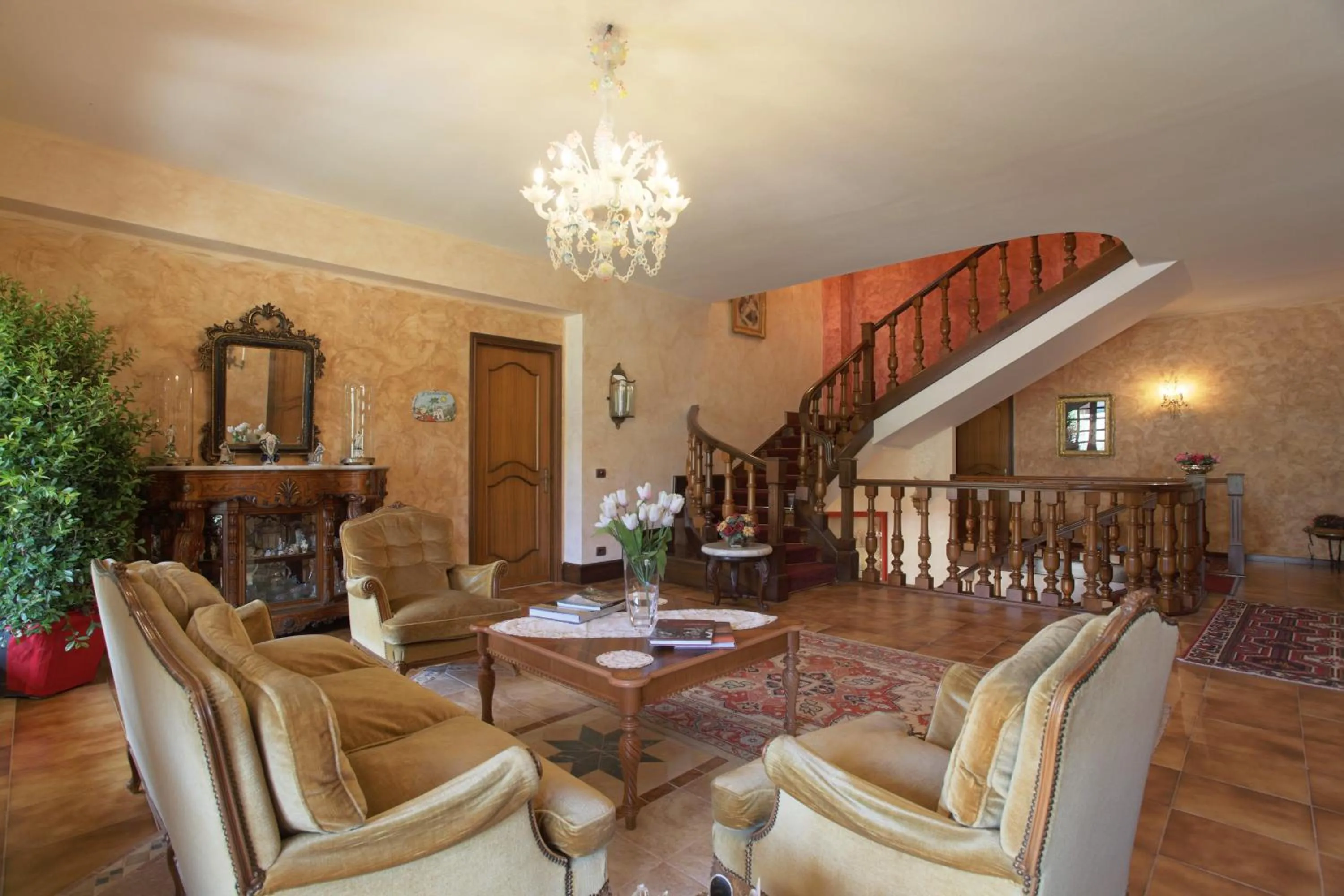 Lobby or reception in Villa Diana