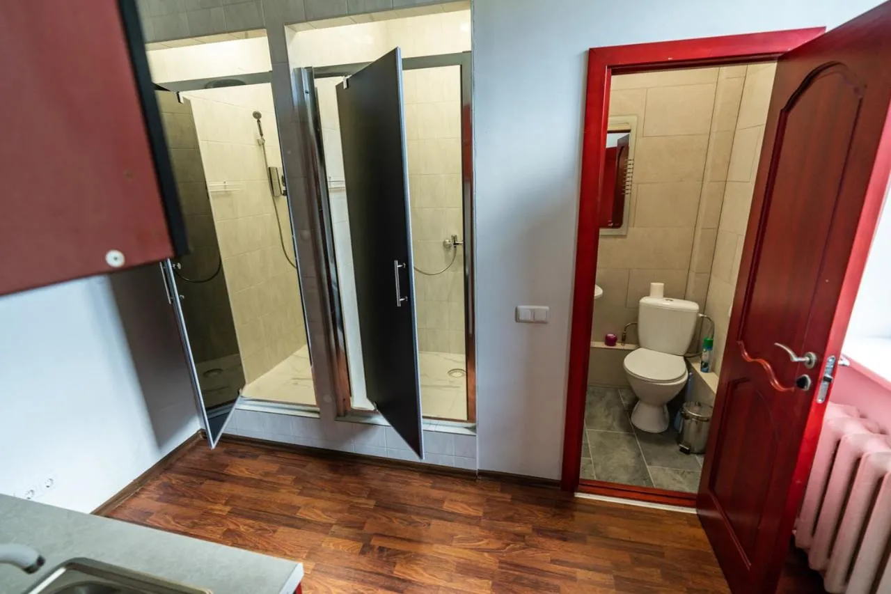 Bathroom in Klaipeda INN Private Parking and Kitchen