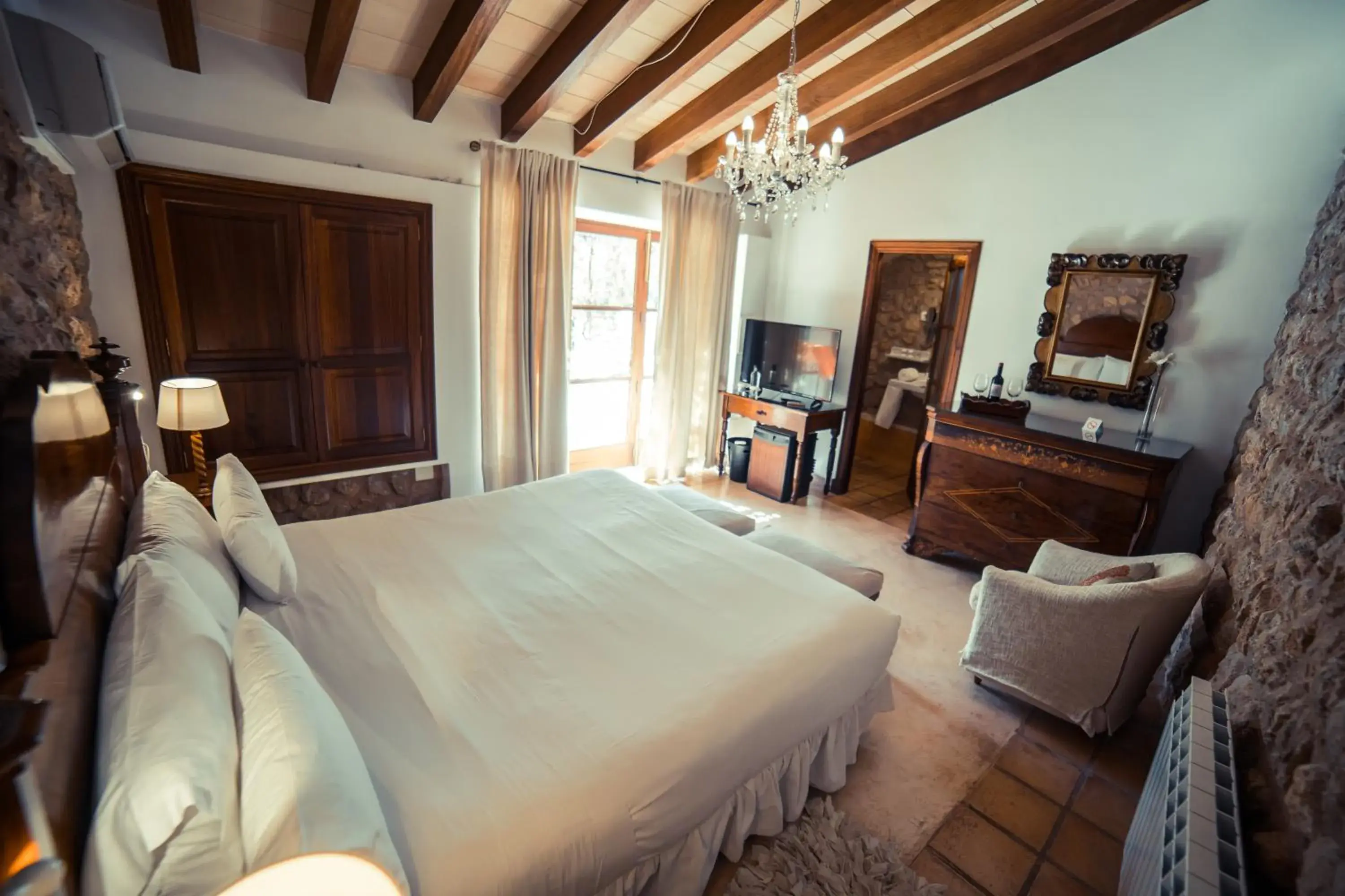 Double or Twin Room with Terrace in Finca Cas Sant Double or Twin Room with Terrace in Finca Cas Sant