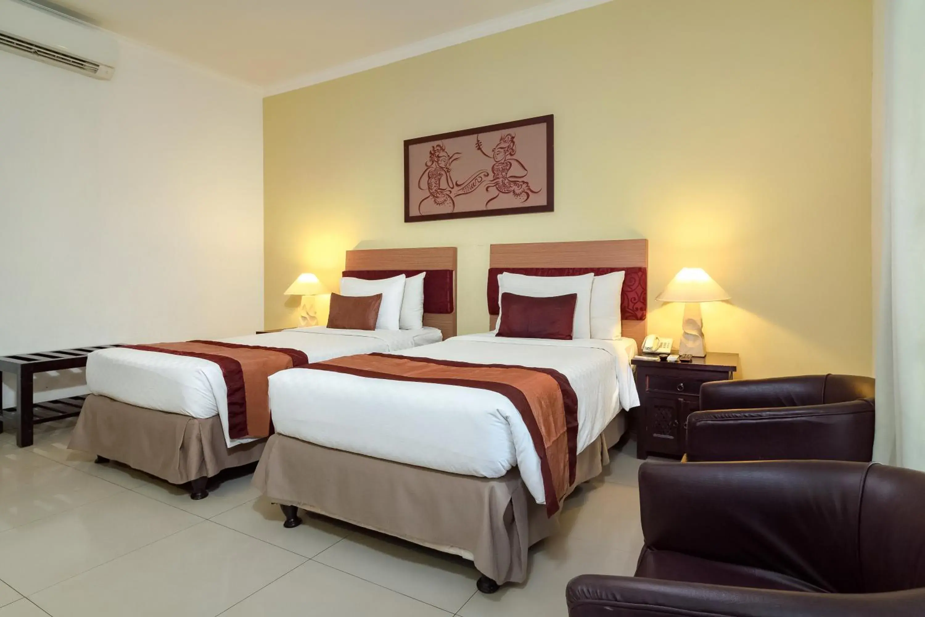 Bedroom, Bed in Sarinande Hotel Bedroom, Bed in Sarinande Hotel