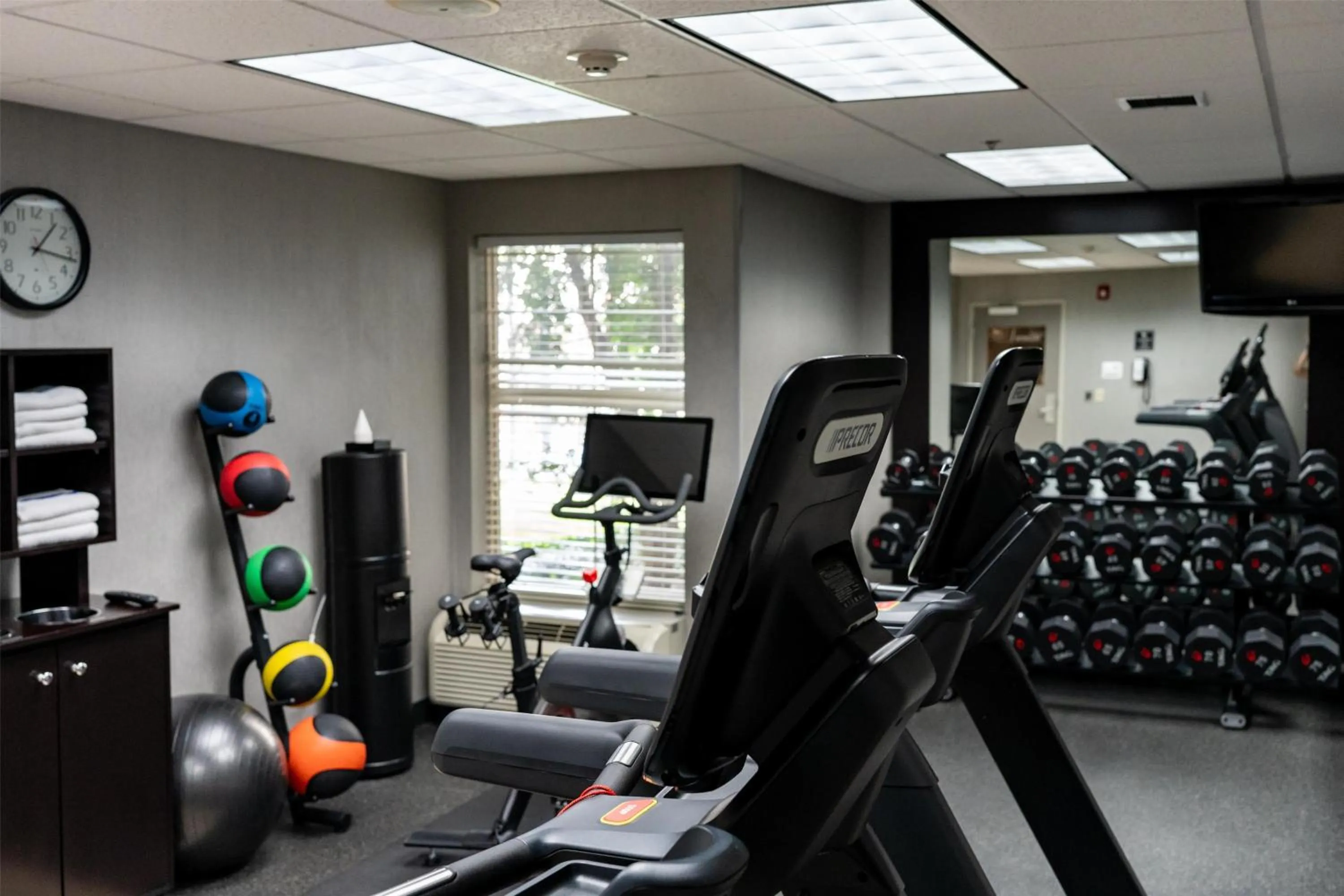 Fitness centre/facilities in Hampton Inn & Suites Leesburg