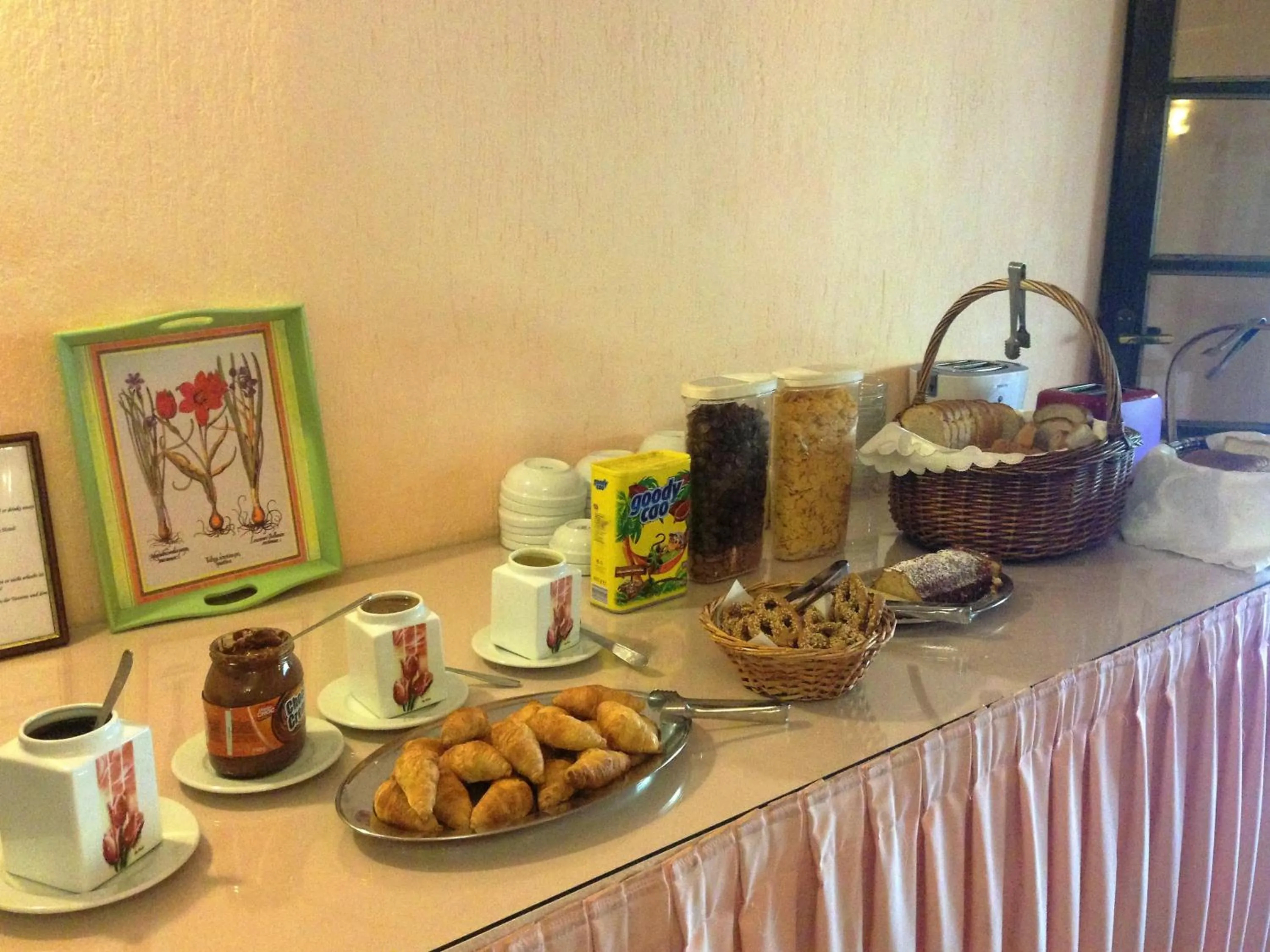 Continental breakfast in Limnionas Bay Village Hotel
