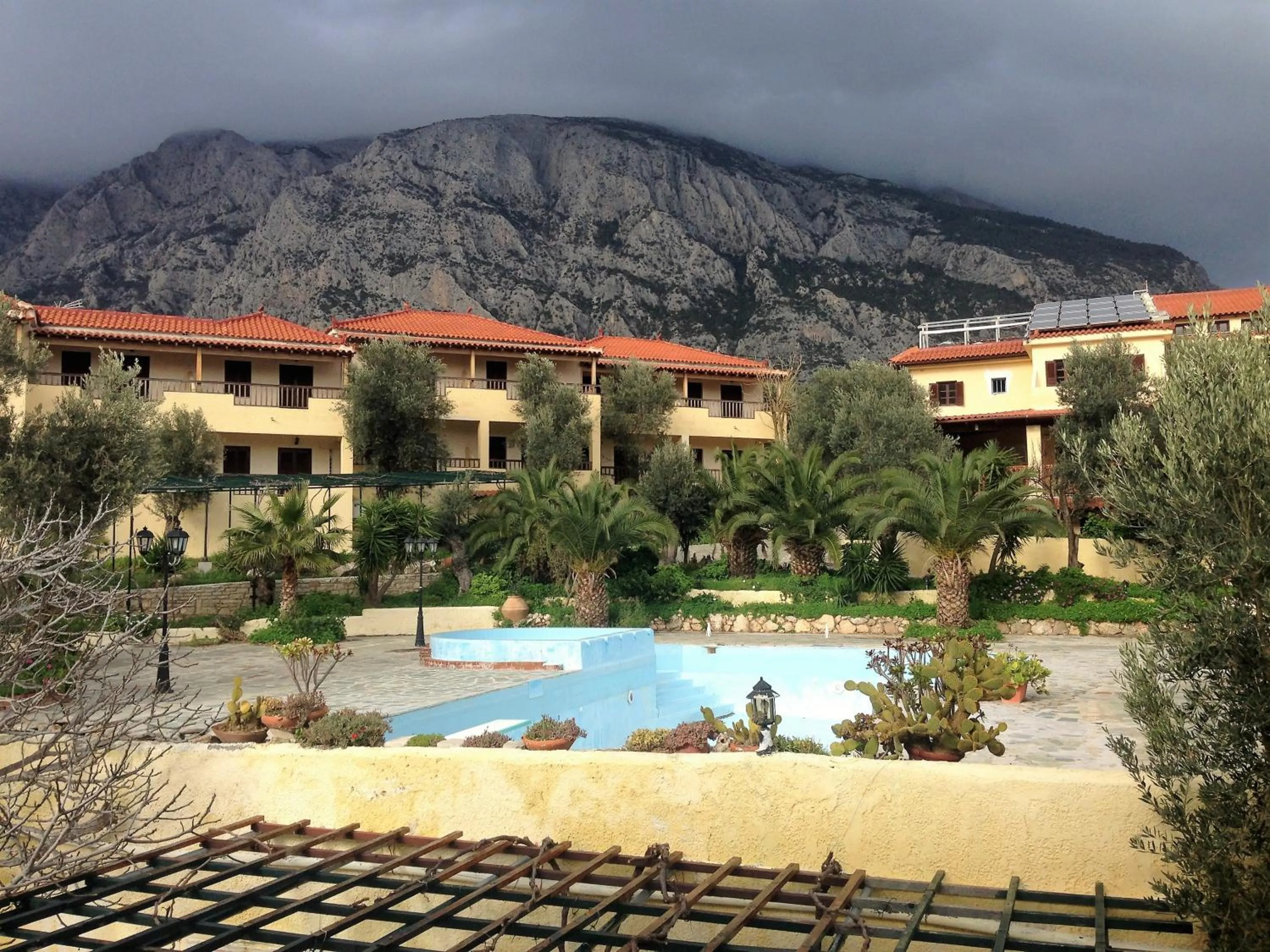 Facade/entrance in Limnionas Bay Village Hotel