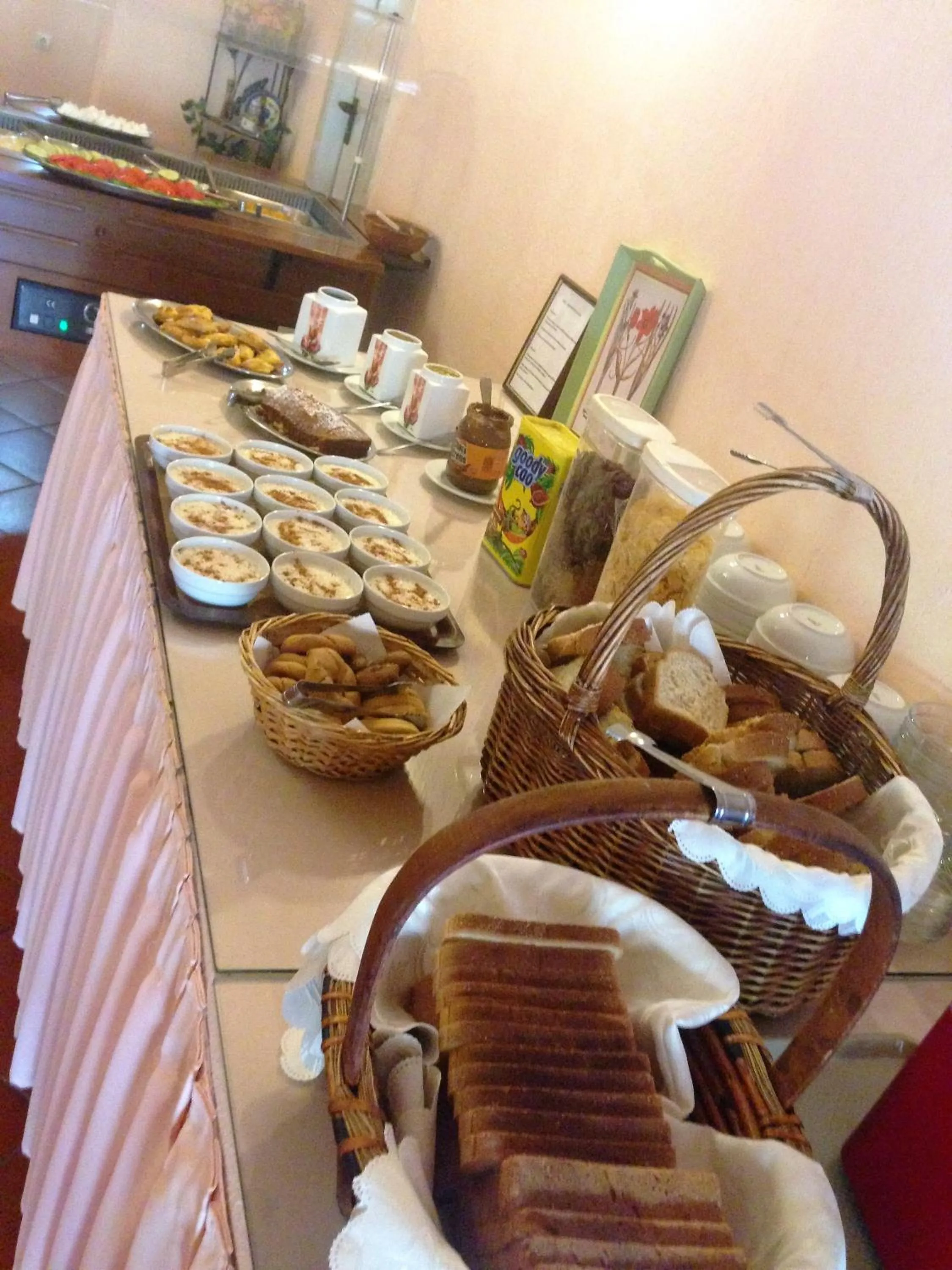 Continental breakfast in Limnionas Bay Village Hotel