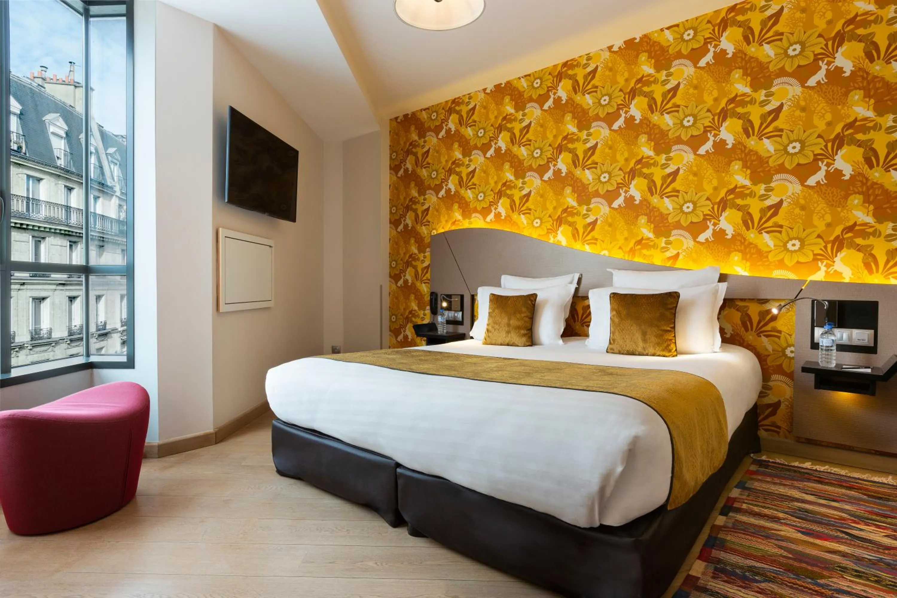 Bedroom, Bed in Hôtel Hor Europe