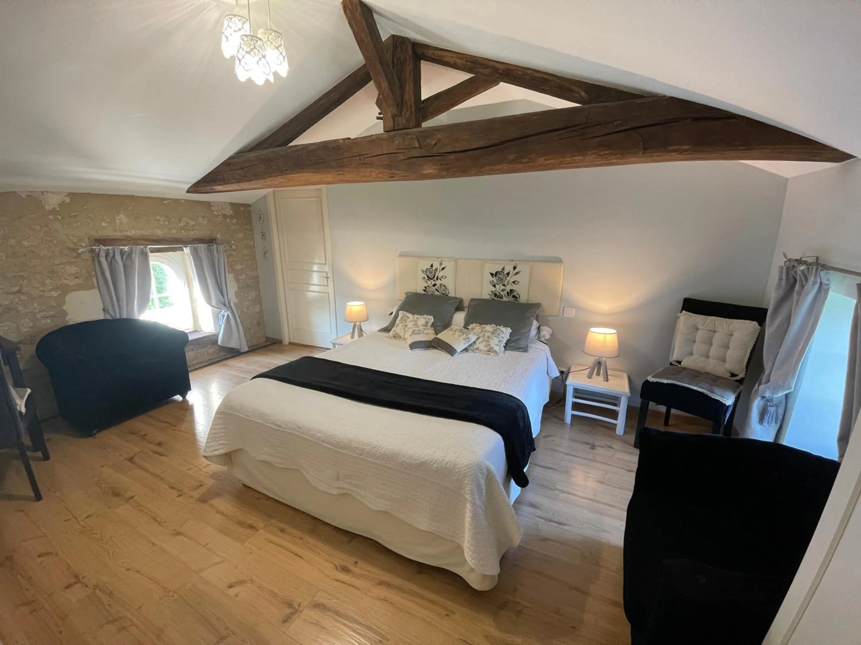 Bed in Chambres d'Hôtes Le Tilleul