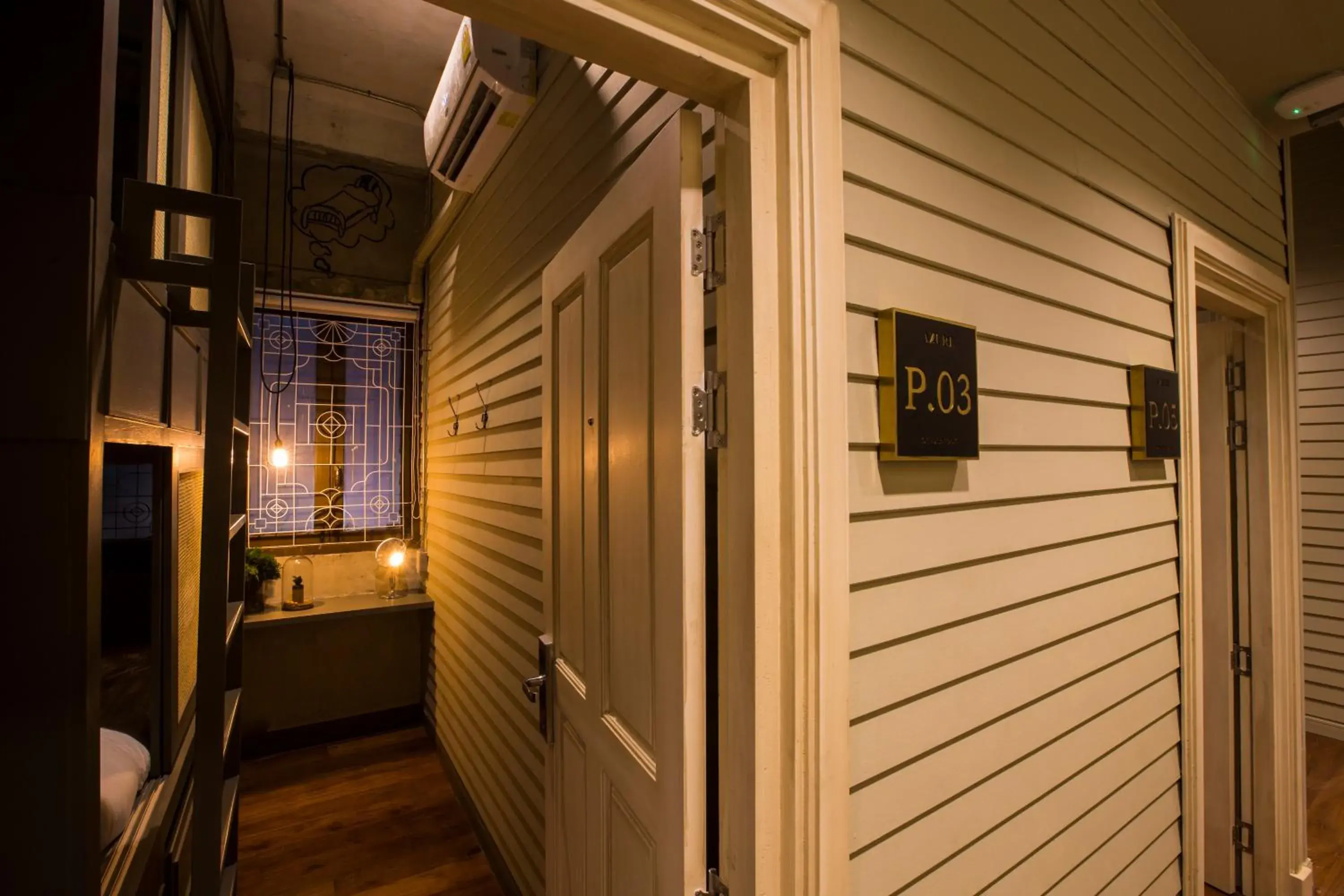 Twin Room in Azure Hostel Bangkok Twin Room in Azure Hostel Bangkok