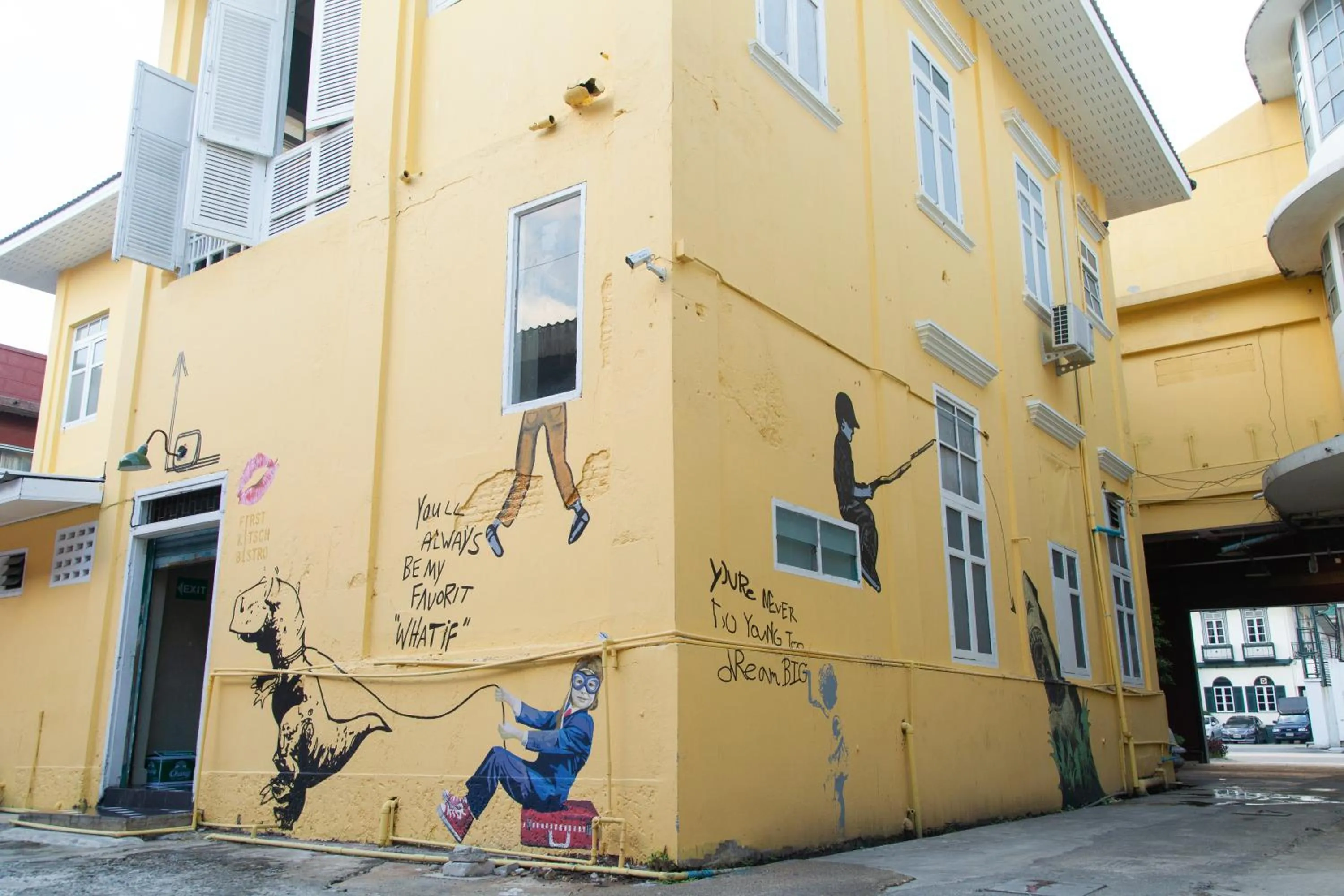 Property building in Azure Hostel Bangkok