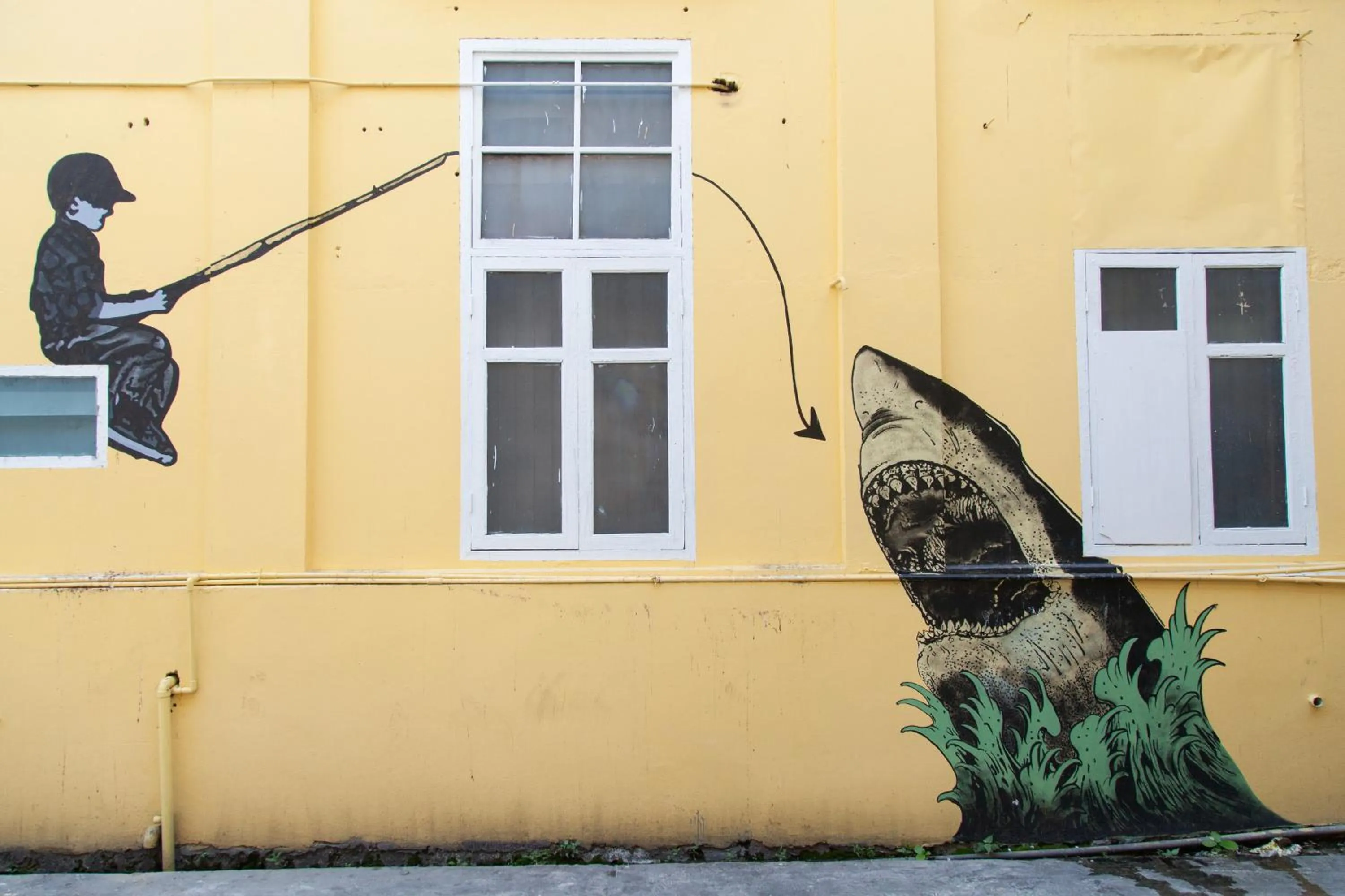 Property building in Azure Hostel Bangkok