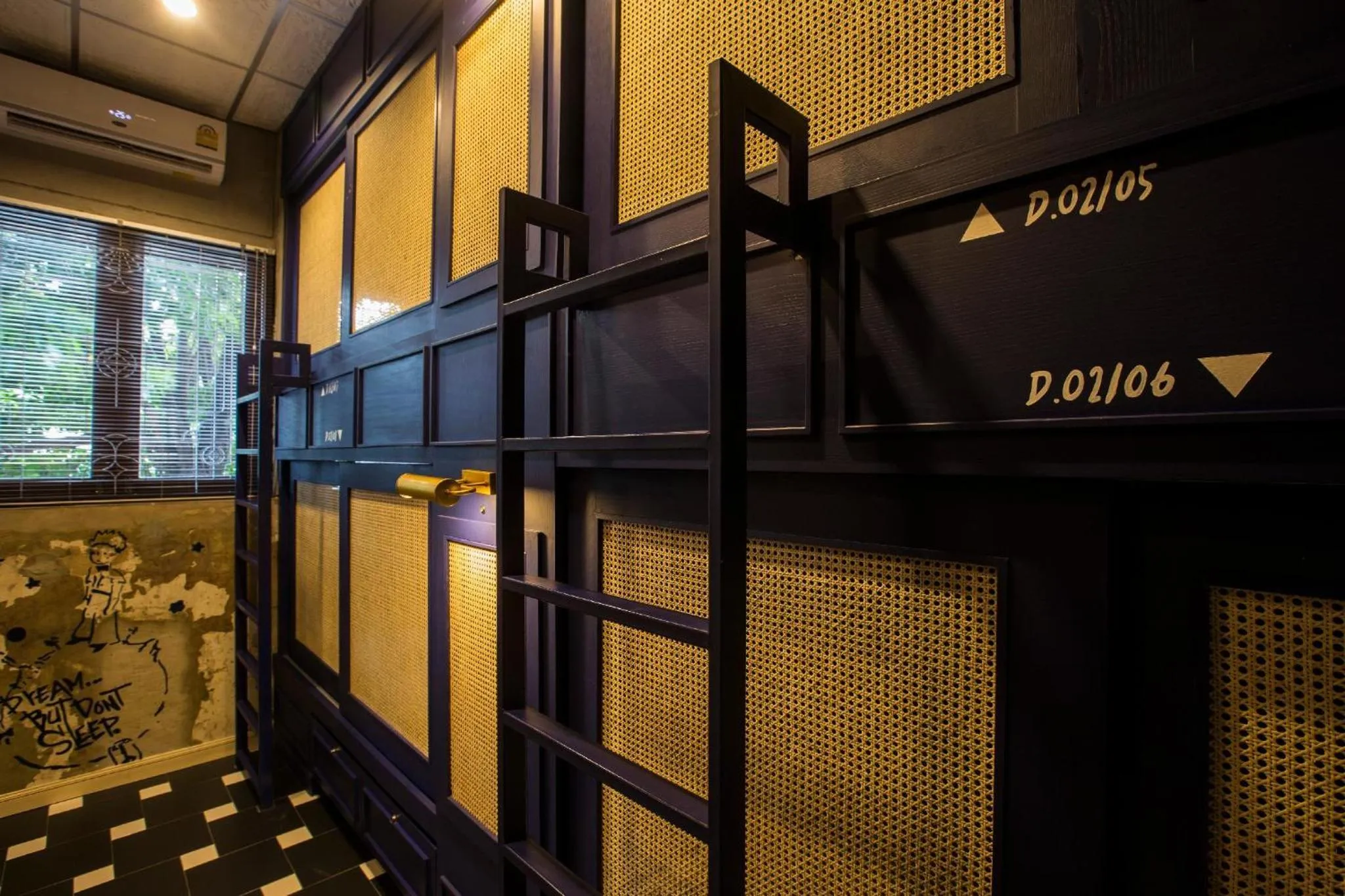 Bedroom in Azure Hostel Bangkok