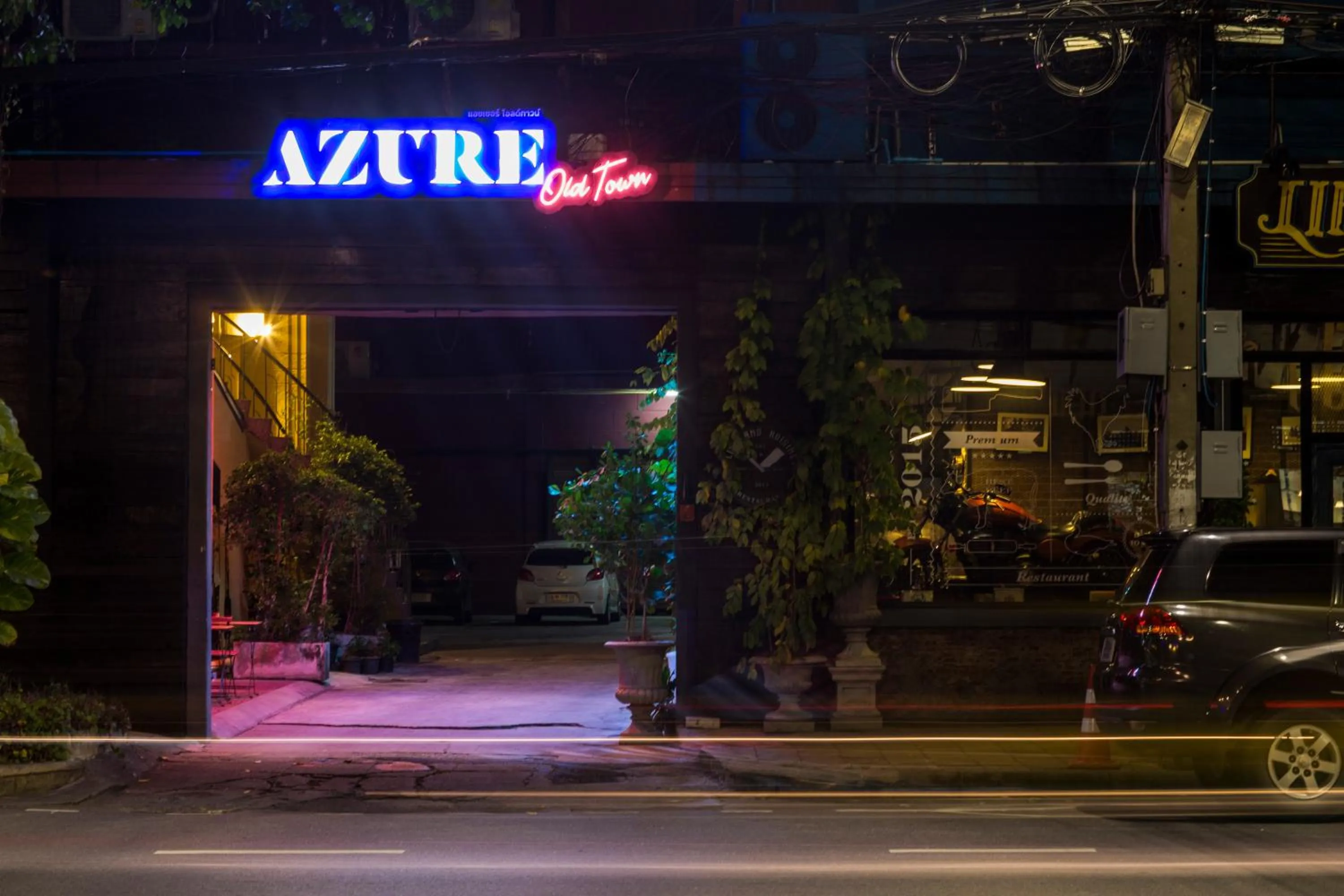 Facade/entrance in Azure Hostel Bangkok