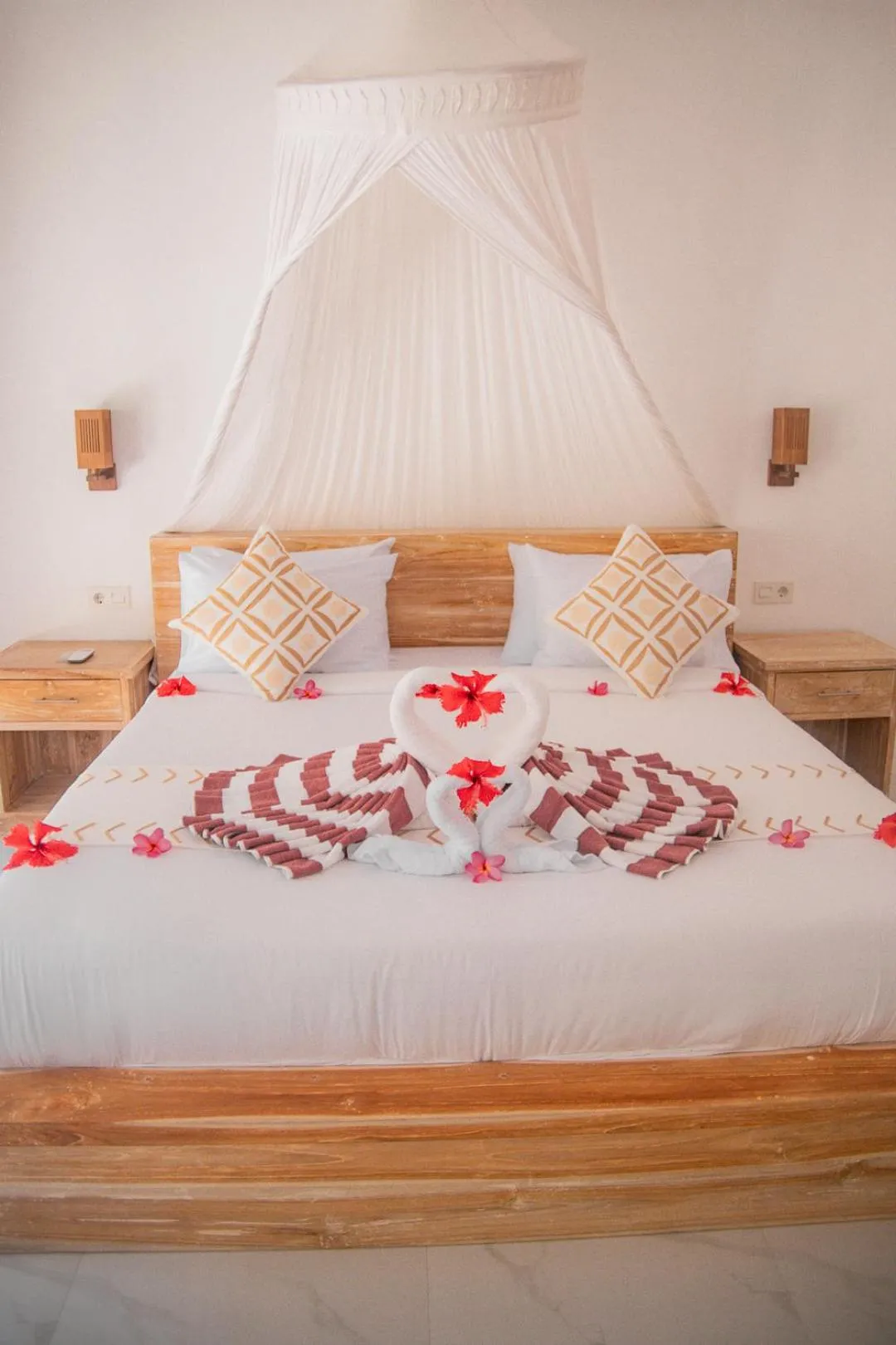 Bed in Molah Gili Villa