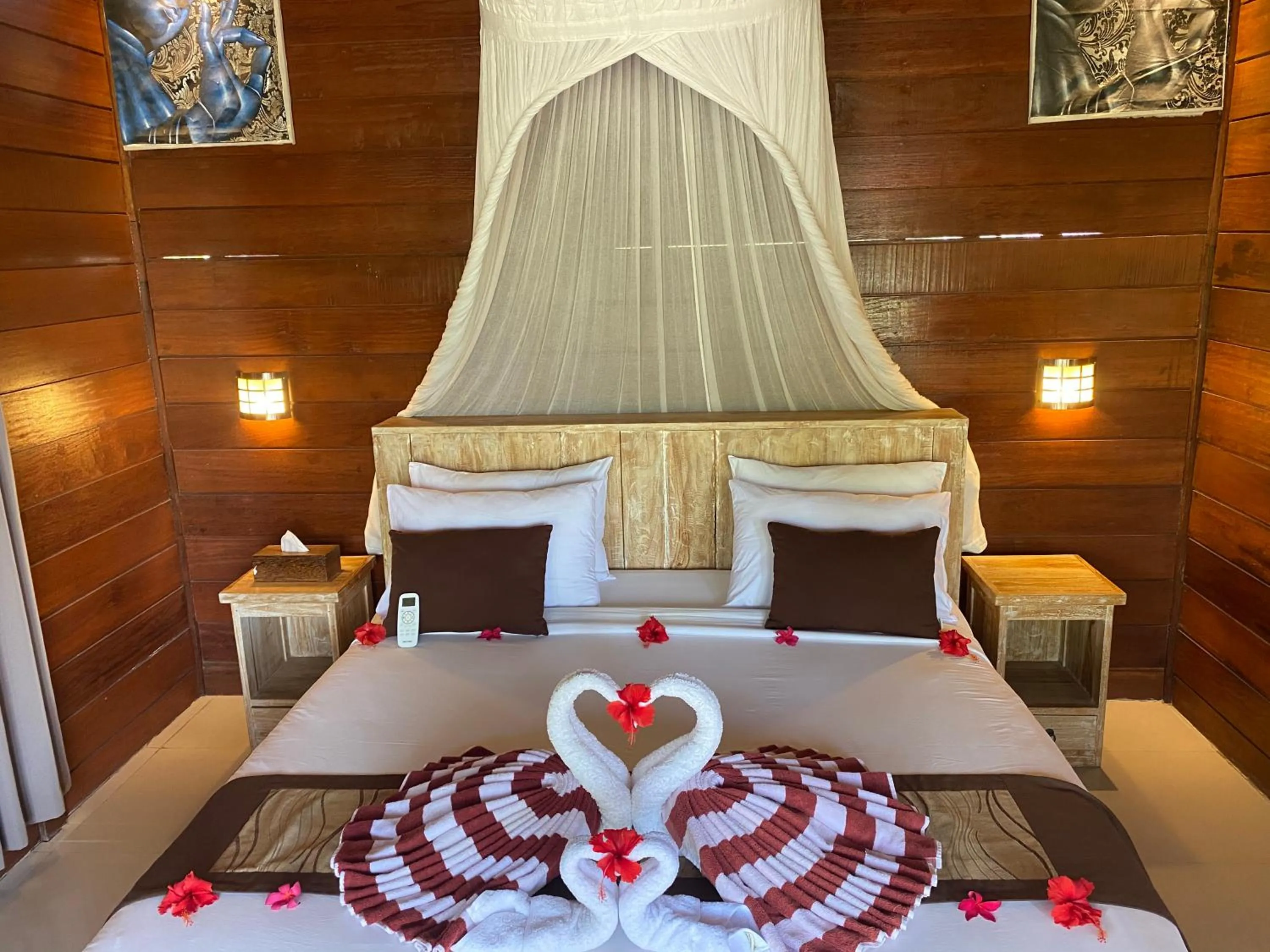 Bed in Molah Gili Villa
