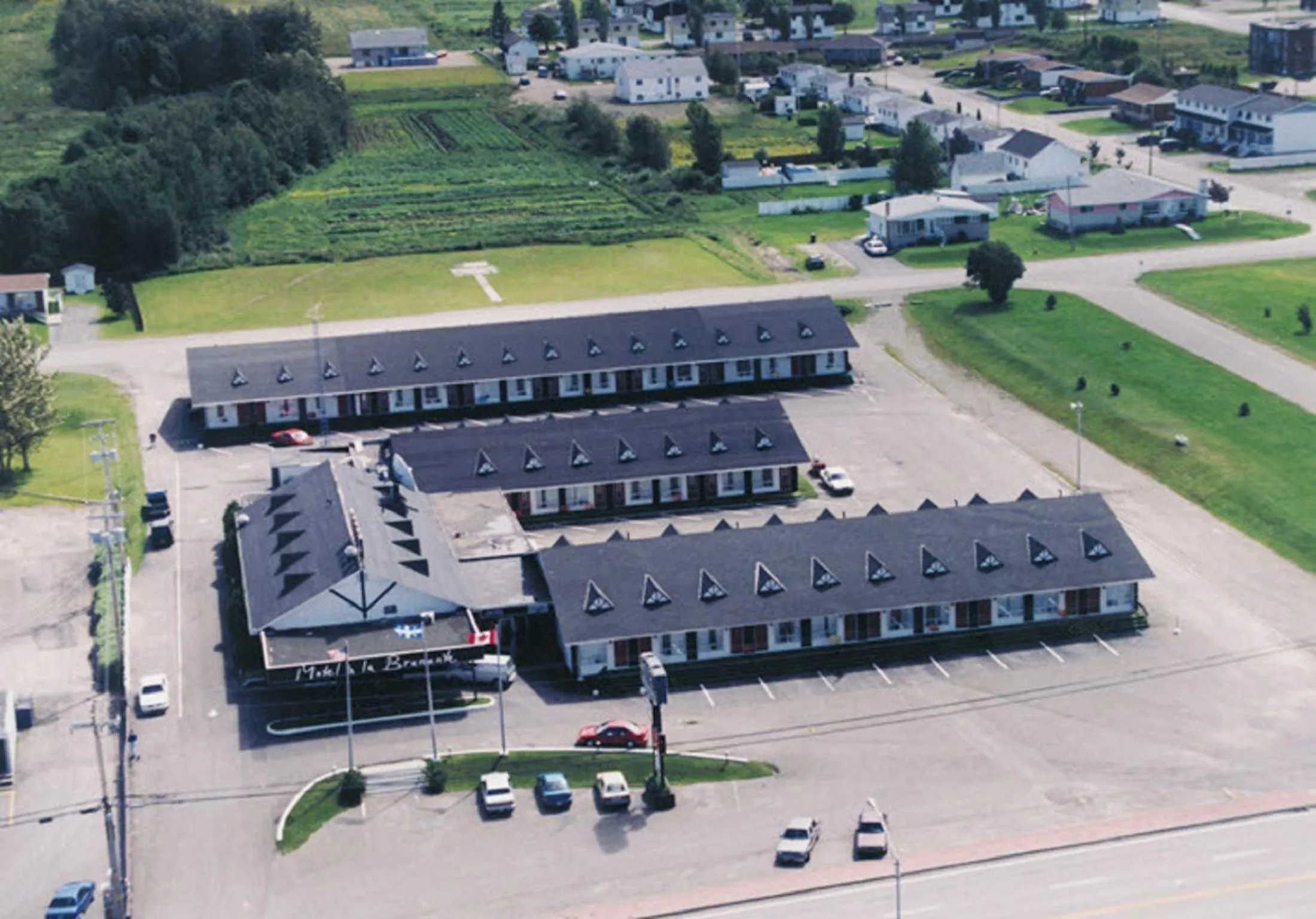 Bird's eye view in Motel à la Brunante Petit Déjeuner inclus avec la chambre