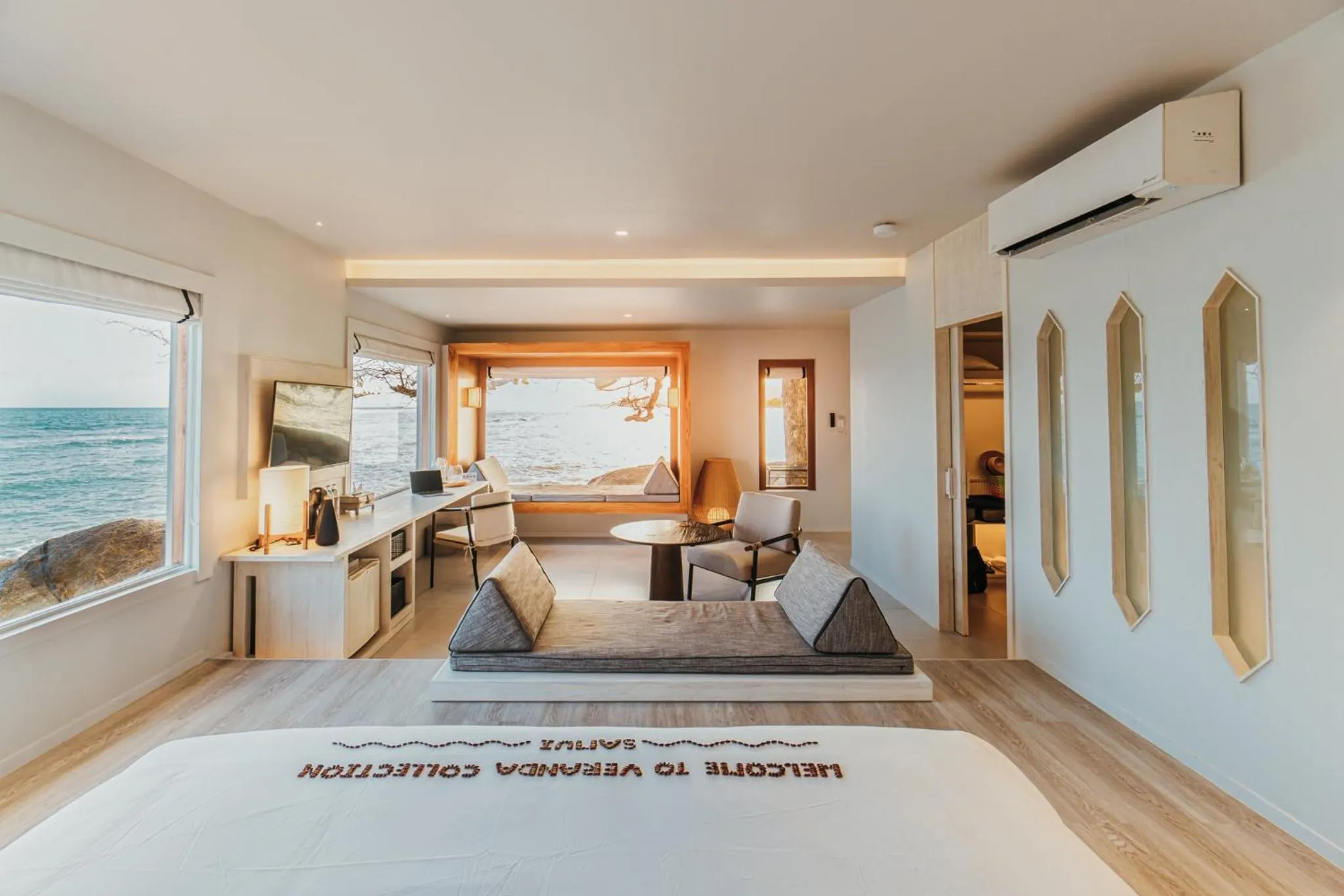 View (from property/room), Bed in Rocky's Boutique Resort - Veranda Collection Samui