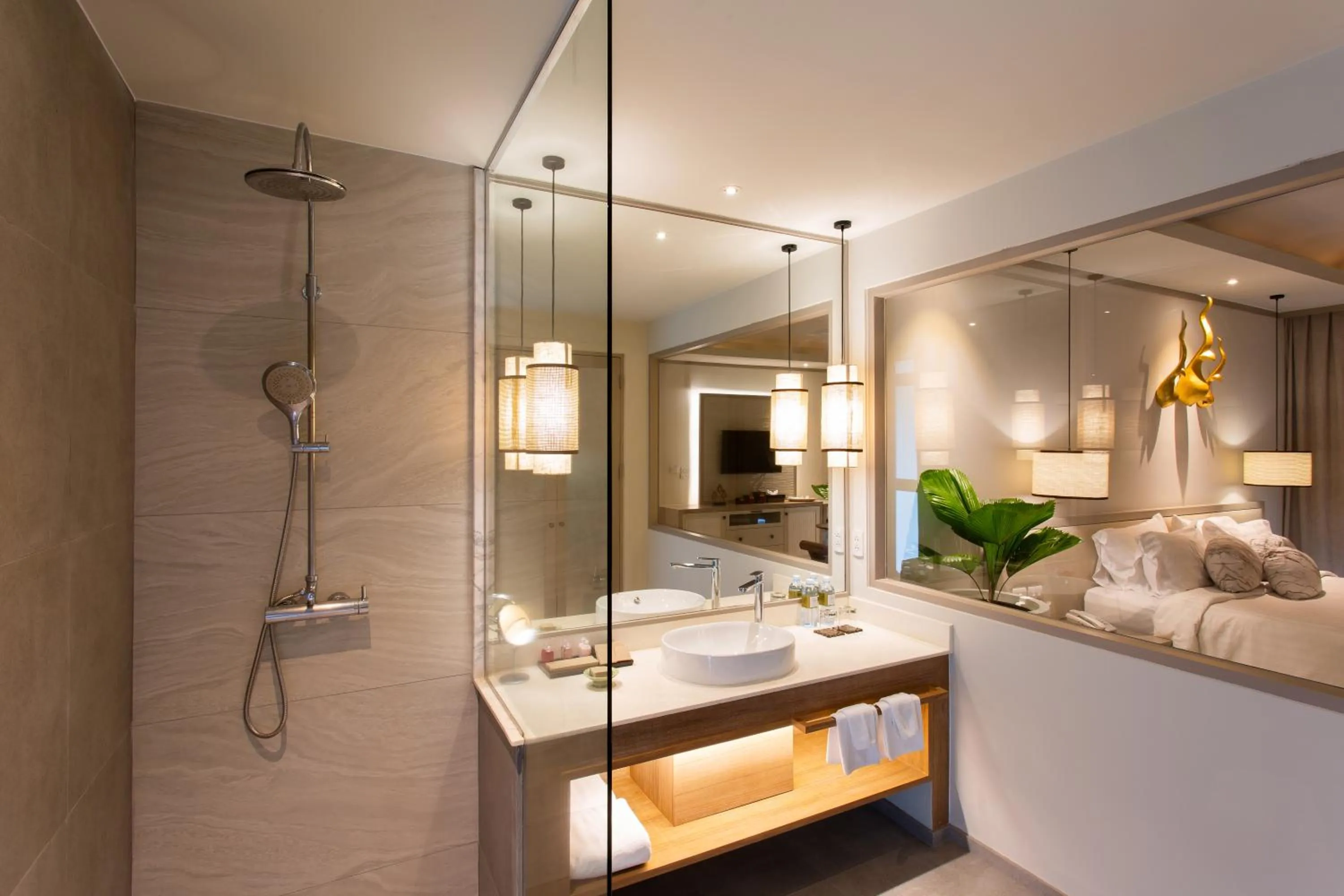 Toilet, Bed in Rocky's Boutique Resort - Veranda Collection Samui