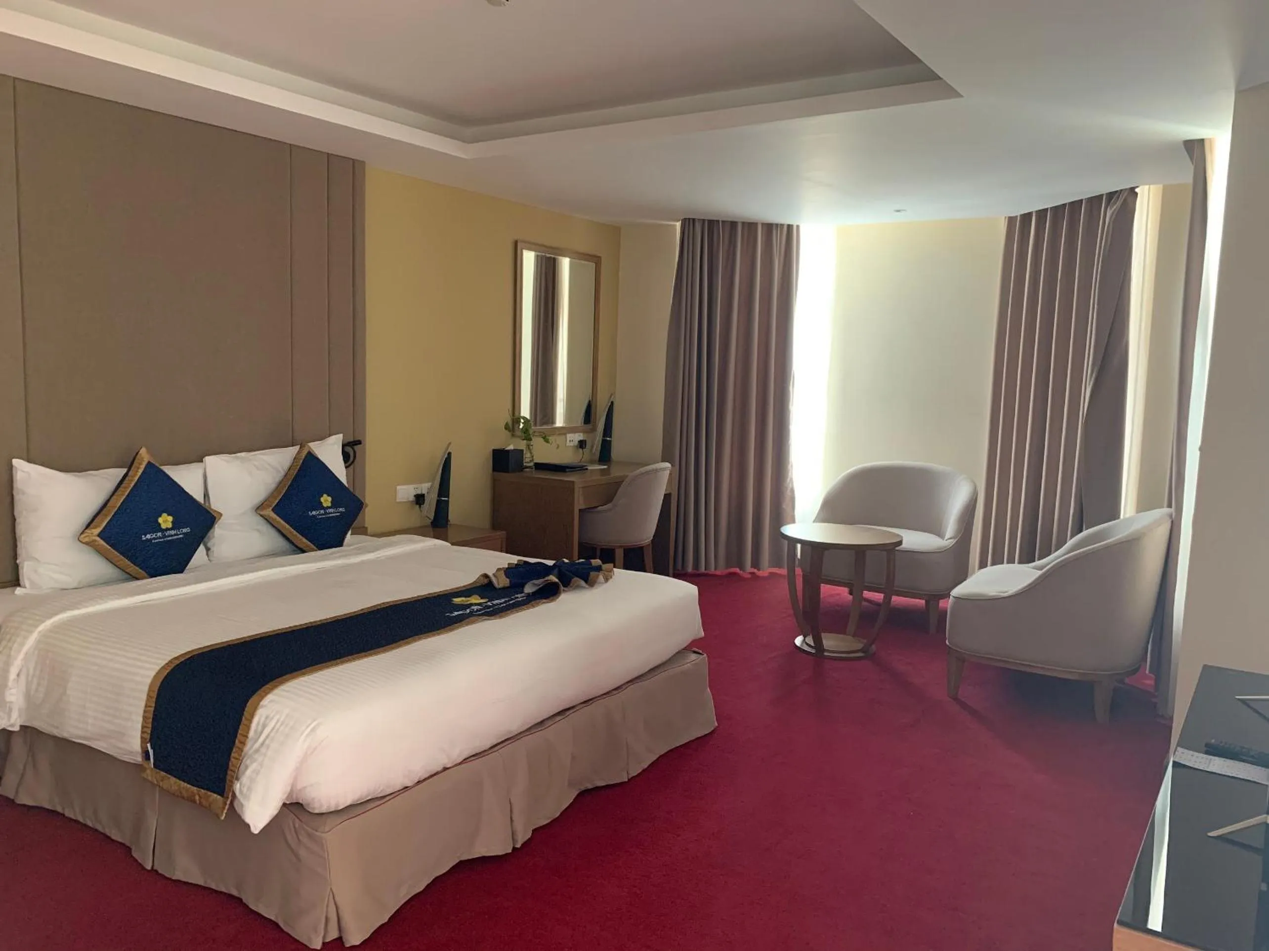 Bed in Khách sạn Sài Gòn Vĩnh Long