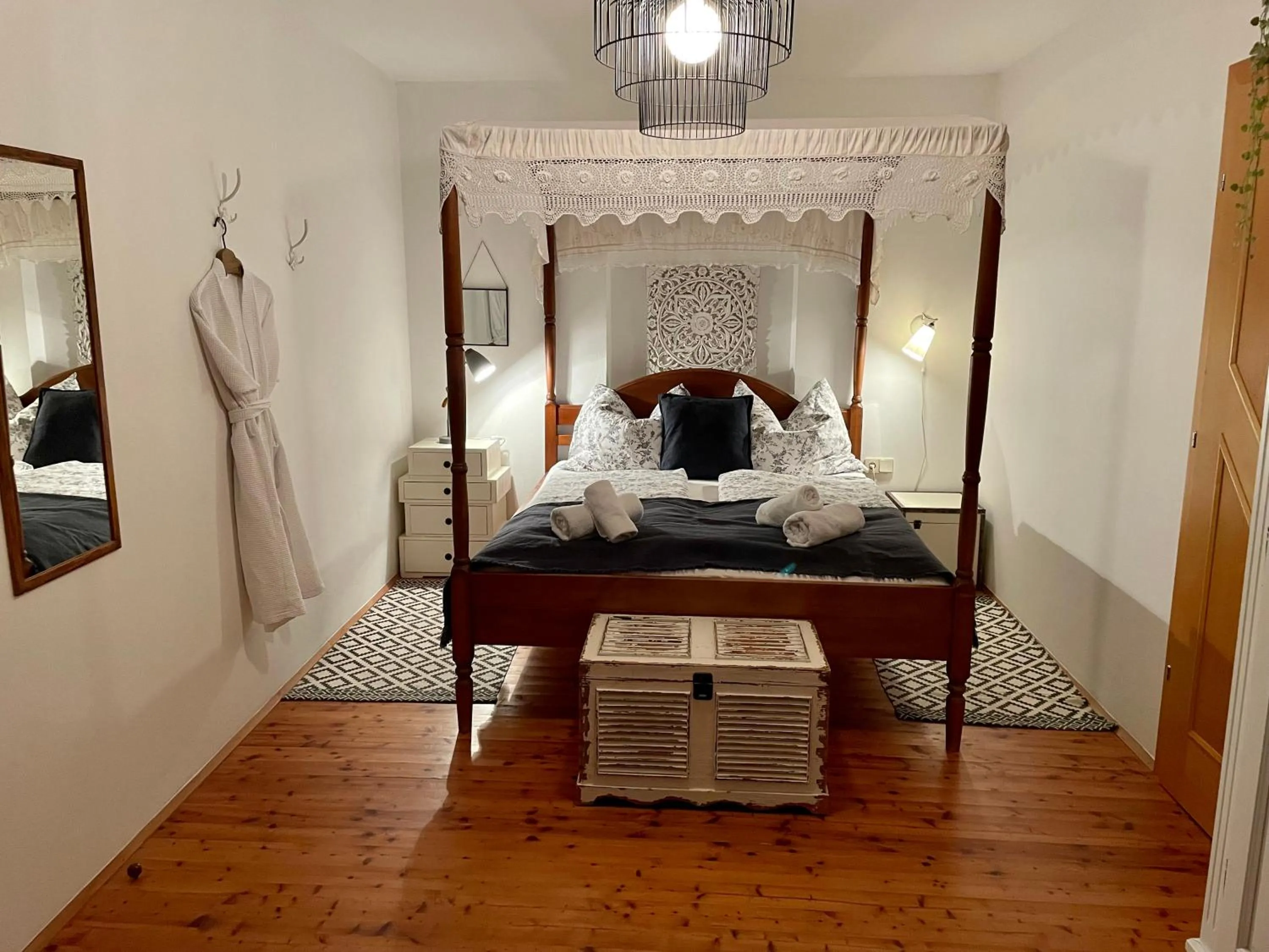 Bed in Bed & Breakfast Chez Lips